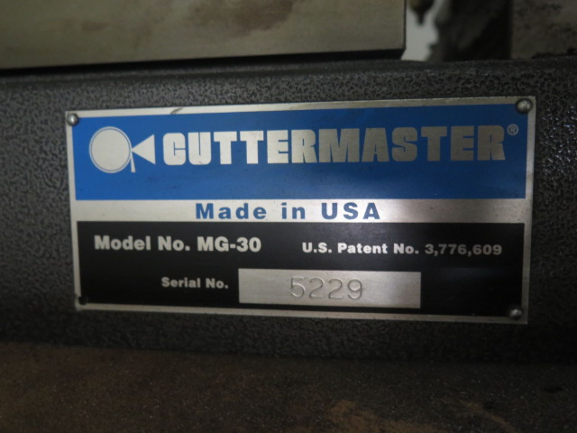 Cuttermaster MG-30 Tool and Cutter Grinder s/n 5224 w/ 5C Air Fixture - Image 7 of 7