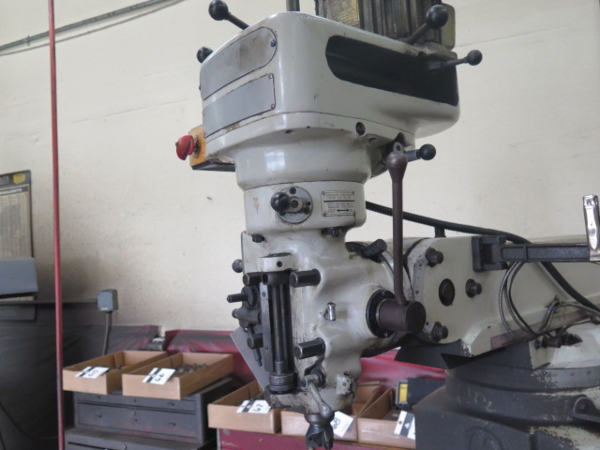 Maxmill AM-3VF Vertical Mill s/n 041339 w/ Newall C80 Programmable DRO, 3Hp Motor, 80-5440 RPM, 16- - Image 5 of 8