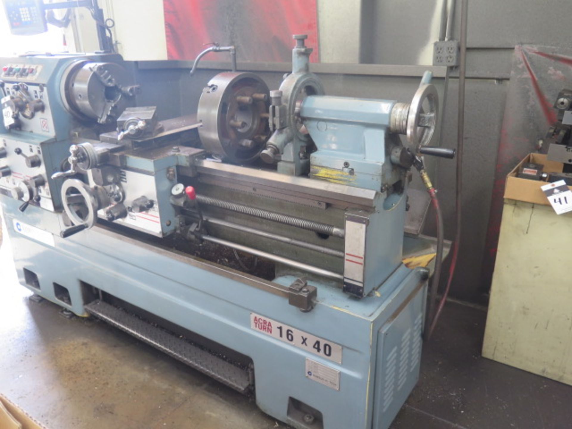 Nam Sun Hi-Tech Acra Turn 16” x 40” Geared Head Gap Bed Lathe s/n 420102874 w/ Newall C80 - Image 3 of 9