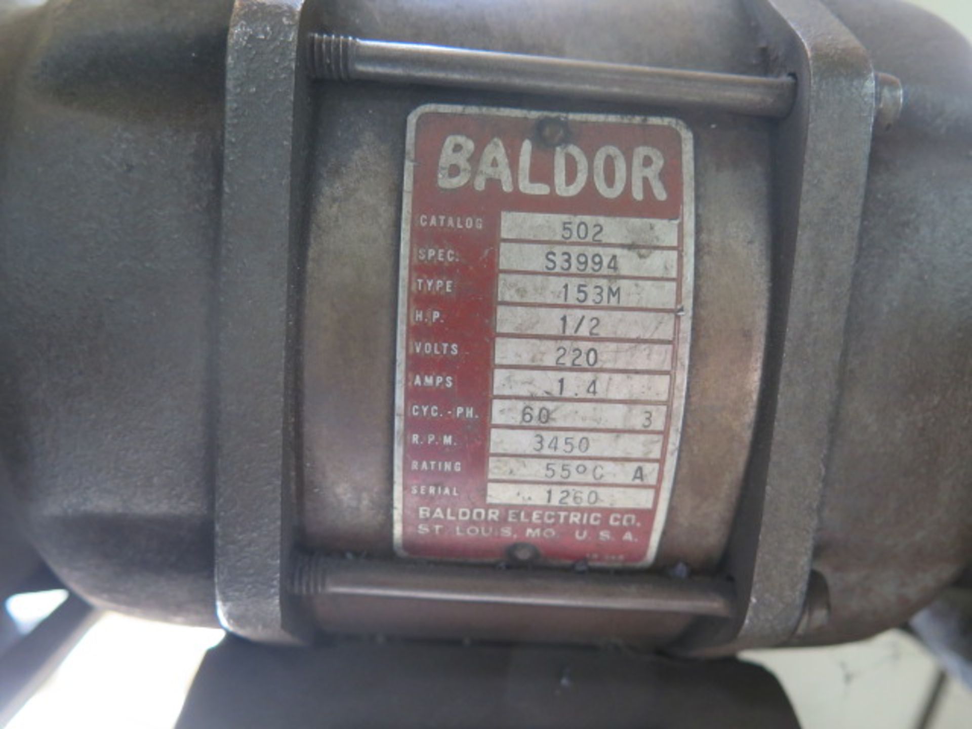 Baldor Pedestal Carbide Tool Grinder - Image 3 of 3