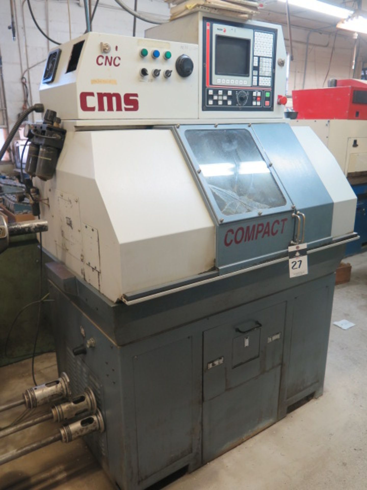 CMS “Compact GT-27” CNC Cross Slide Lathe s/n DL512302D w/ Fagor 8050/55-T Controls, 5C Spindle,