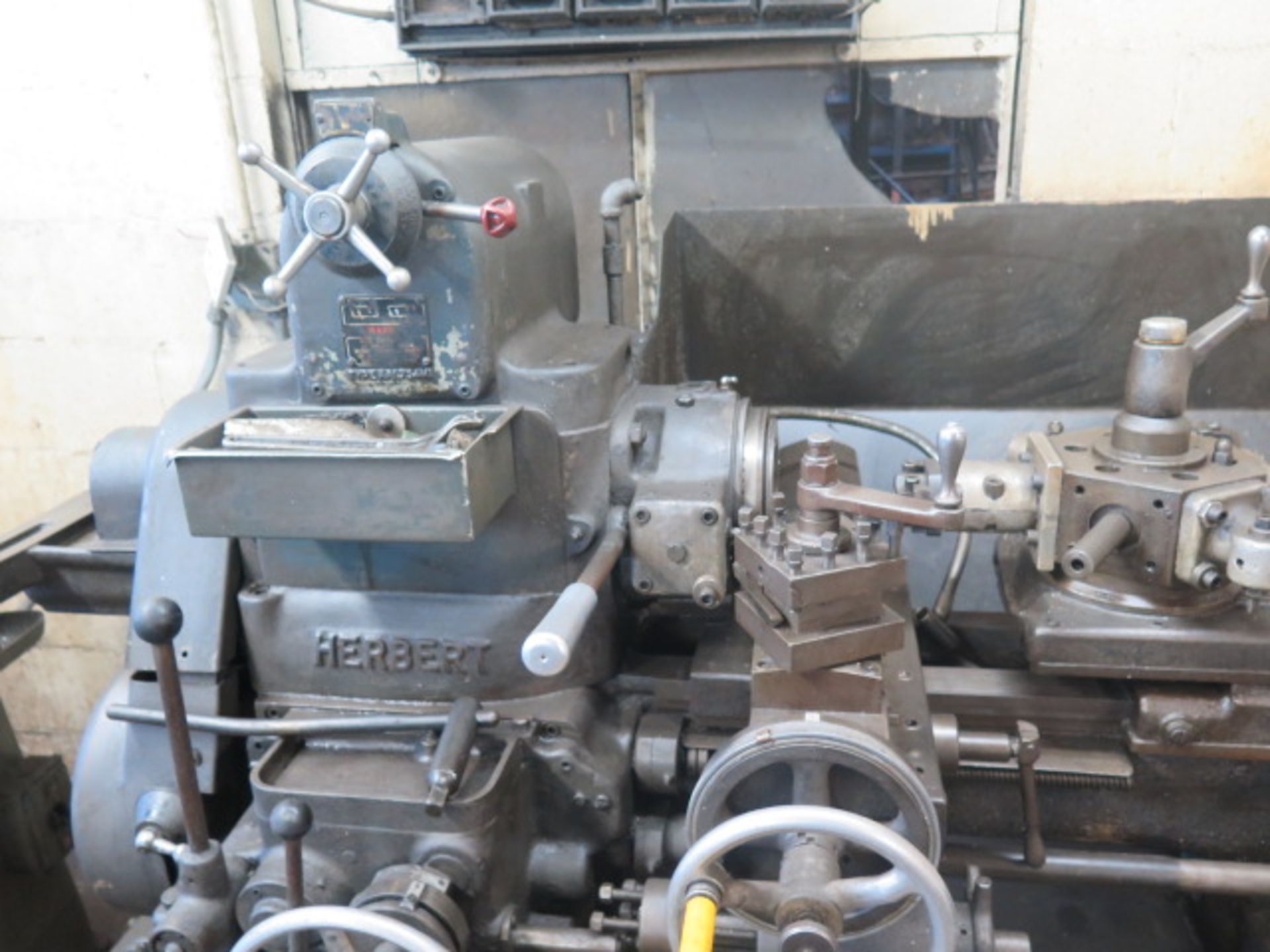 Herbert Turret Lathe w/ 50-2550 RPM, 6-Station Turret, Colleted Spindle, Coolant - Image 4 of 6