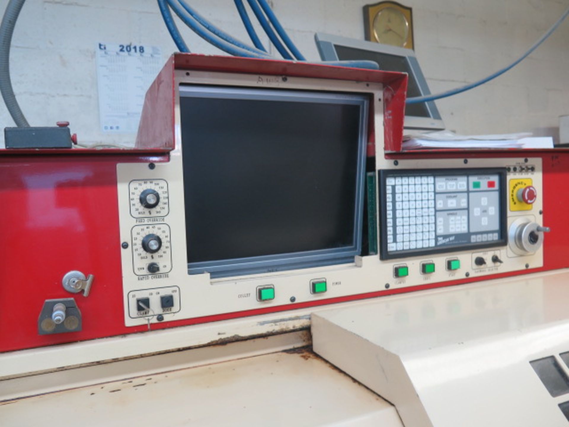 1996 American Way AW-100 CNC Cross Slide Lathe s/n 600L-109057 w/ American Way Controls, 5C Spindle, - Image 9 of 12