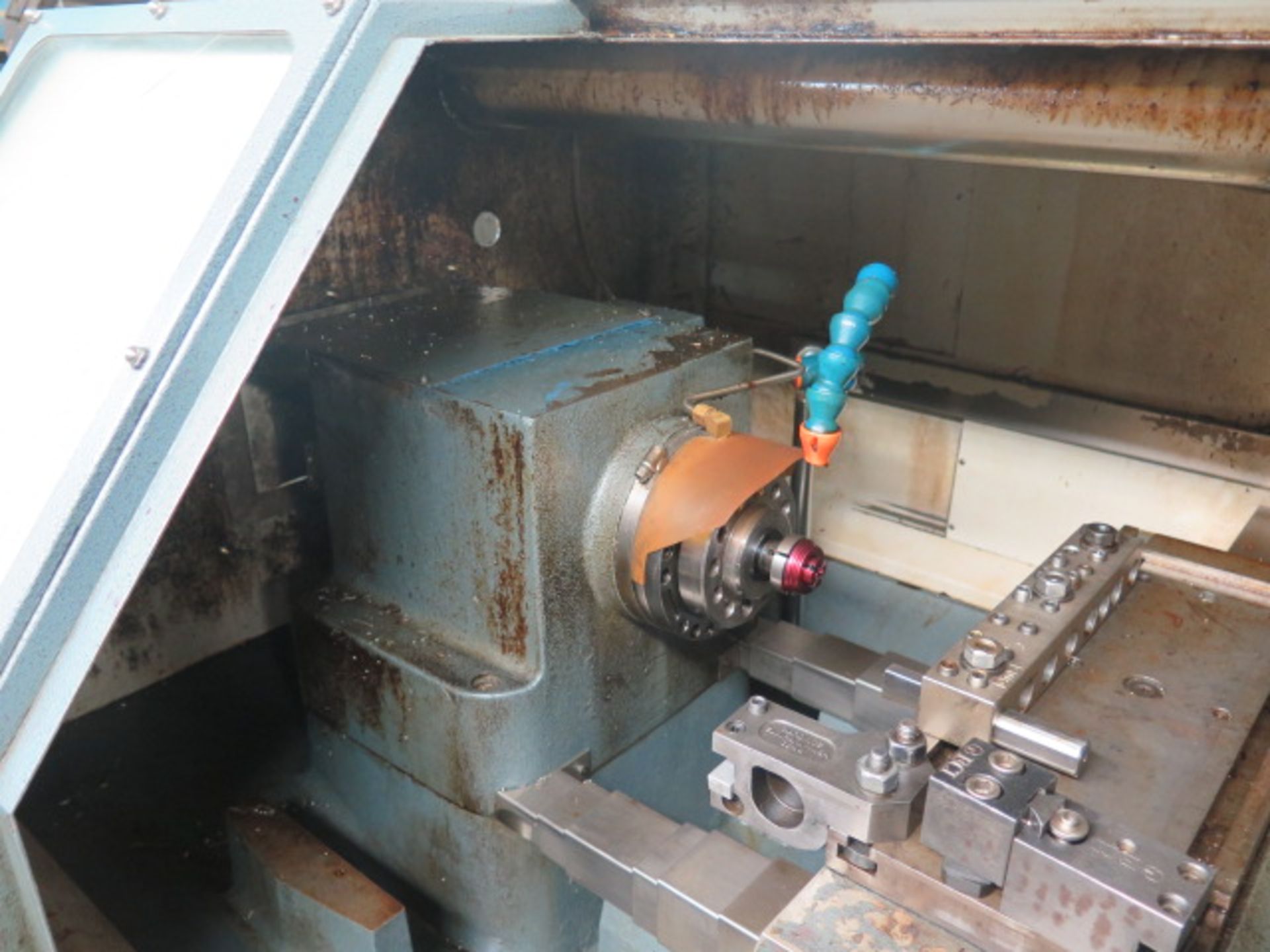 Upgrade Technologies “Compact GT27” CNC Cross Slide Lathe s/n DC572053E w/ Upgraded 8” Fagor - Image 5 of 13