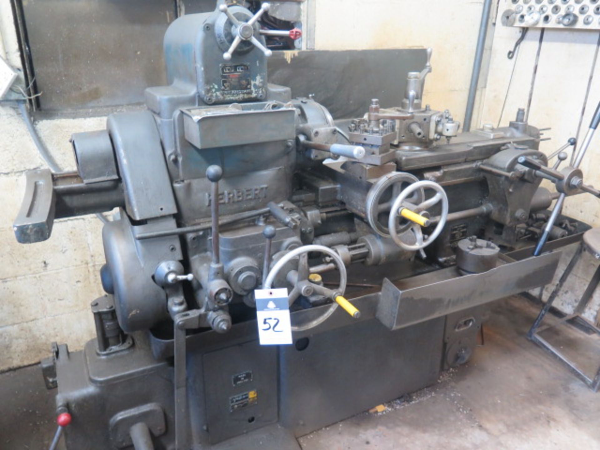 Herbert Turret Lathe w/ 50-2550 RPM, 6-Station Turret, Colleted Spindle, Coolant - Image 2 of 6