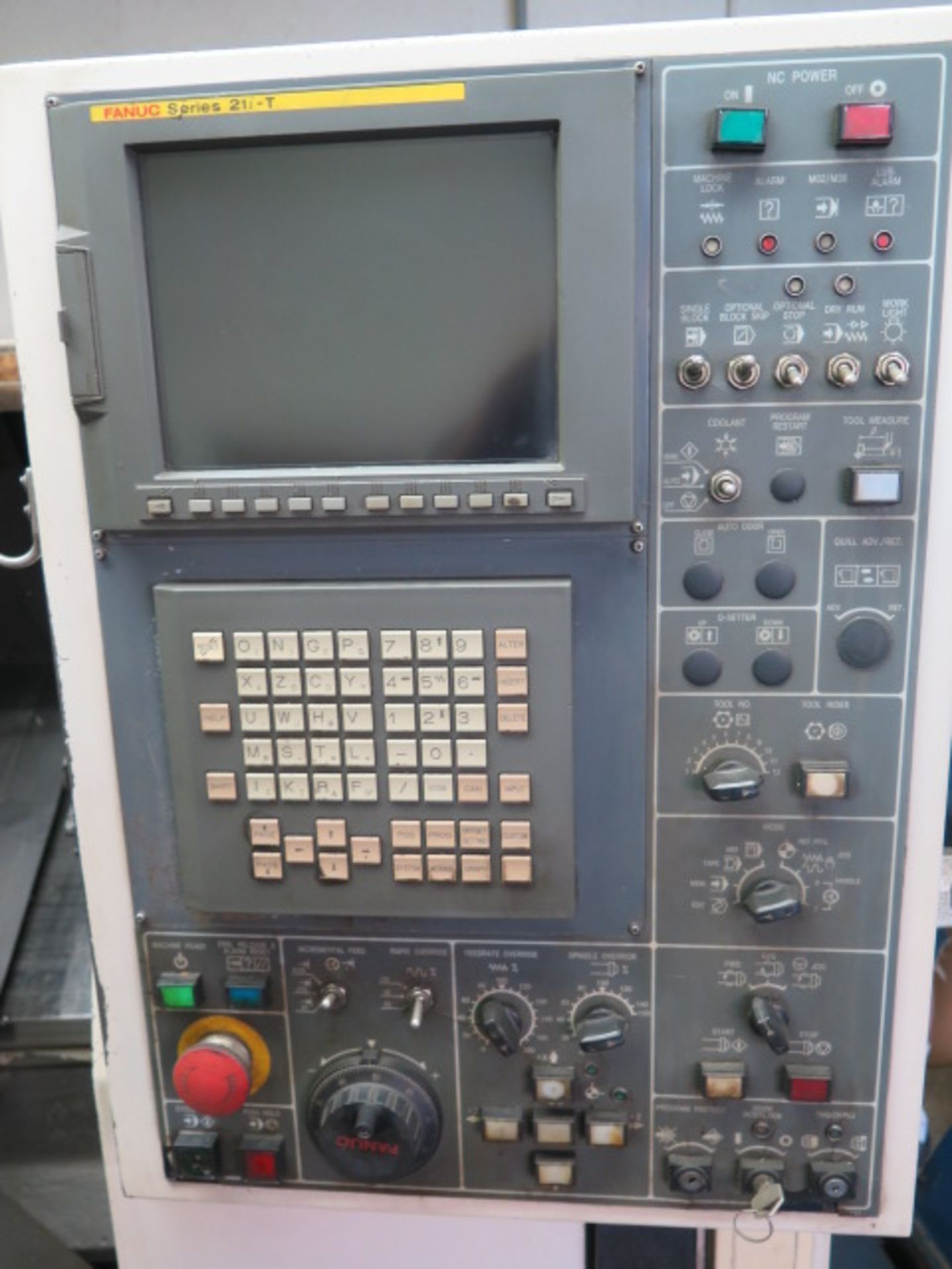 2001 Daewoo LYNX 200 CNC Turning Center s/n L2002039 w/ Fanuc Series 21i-T Controls, Tool Presetter, - Image 8 of 10