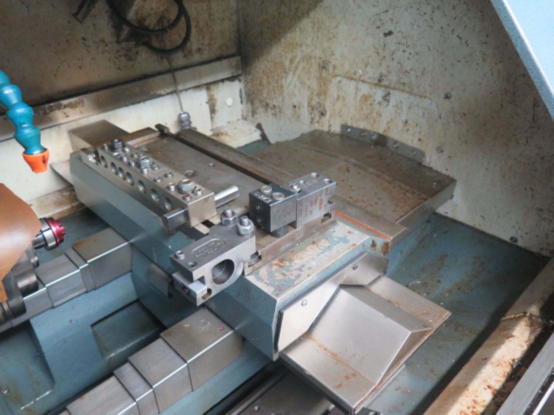 Upgrade Technologies “Compact GT27” CNC Cross Slide Lathe s/n DC572053E w/ Upgraded 8” Fagor - Image 6 of 13