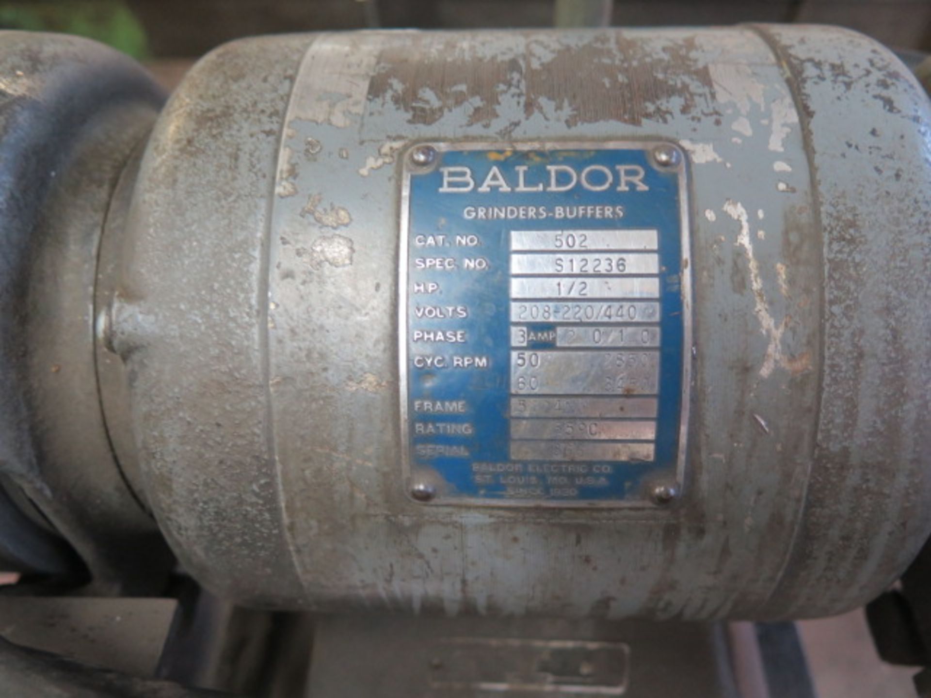 Baldor Pedestal Carbide Tool Grinder - Image 3 of 3