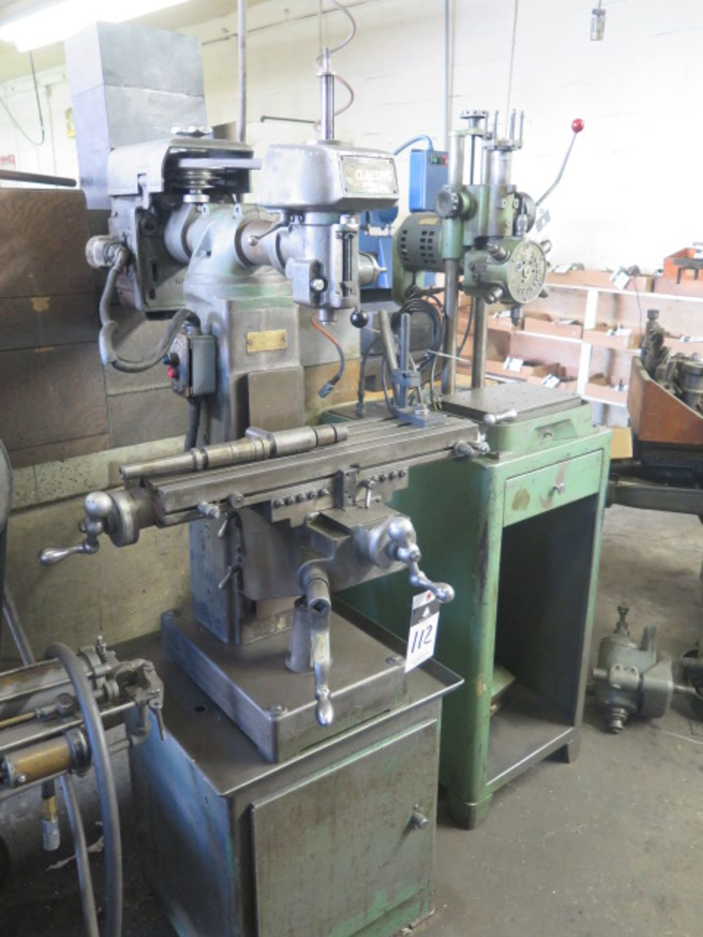 Clausing Milling / Drilling Machine s/n 8520 w/ 4-Speeds, 6” x 24” Table