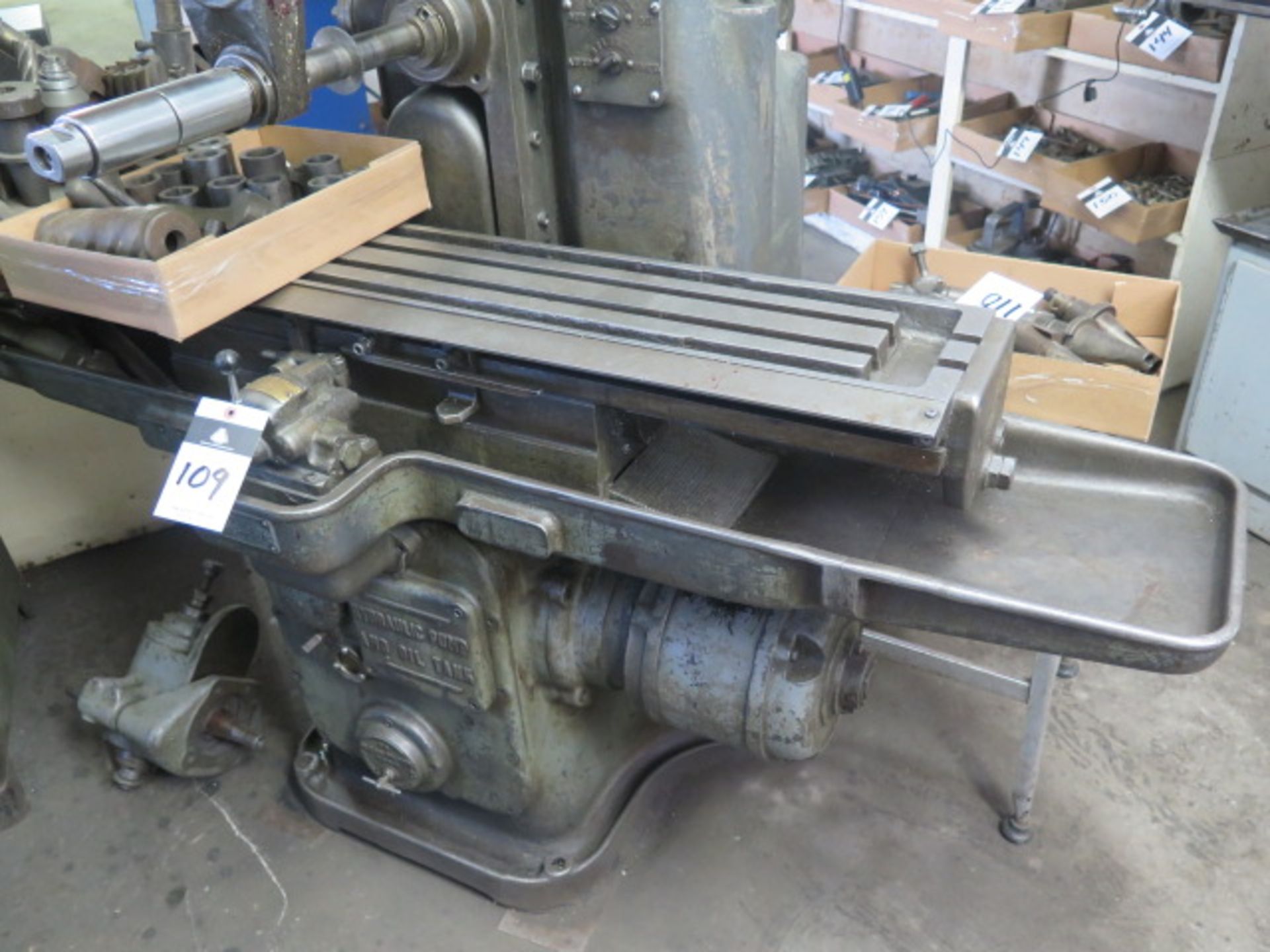 Sunstrand Horizontal Mill w/ 25-1200 RPM, Universal Vertical Milling Head, 40-Taper Spindles, - Image 3 of 8