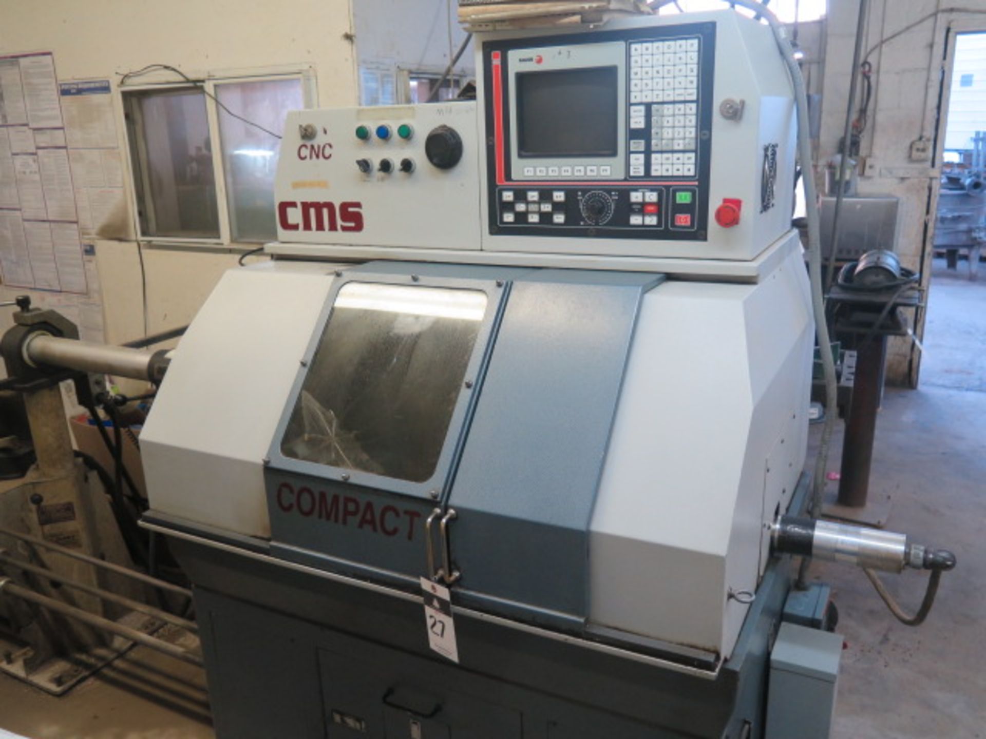 CMS “Compact GT-27” CNC Cross Slide Lathe s/n DL512302D w/ Fagor 8050/55-T Controls, 5C Spindle, - Image 3 of 16