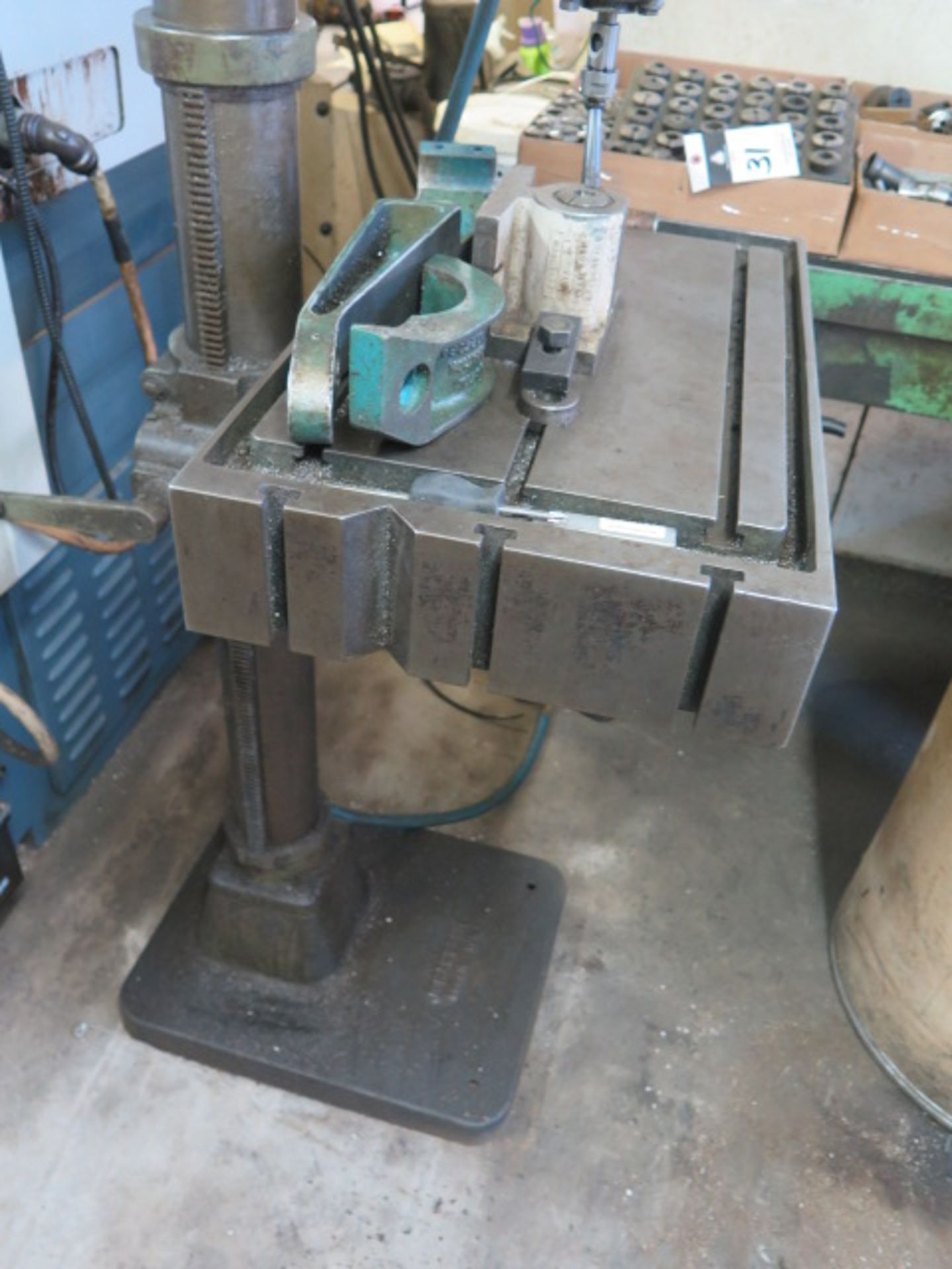 Johansson Geared Head Power Drill Press w/ Procunier Tapping Head, 15” x 24” Table - Image 3 of 5