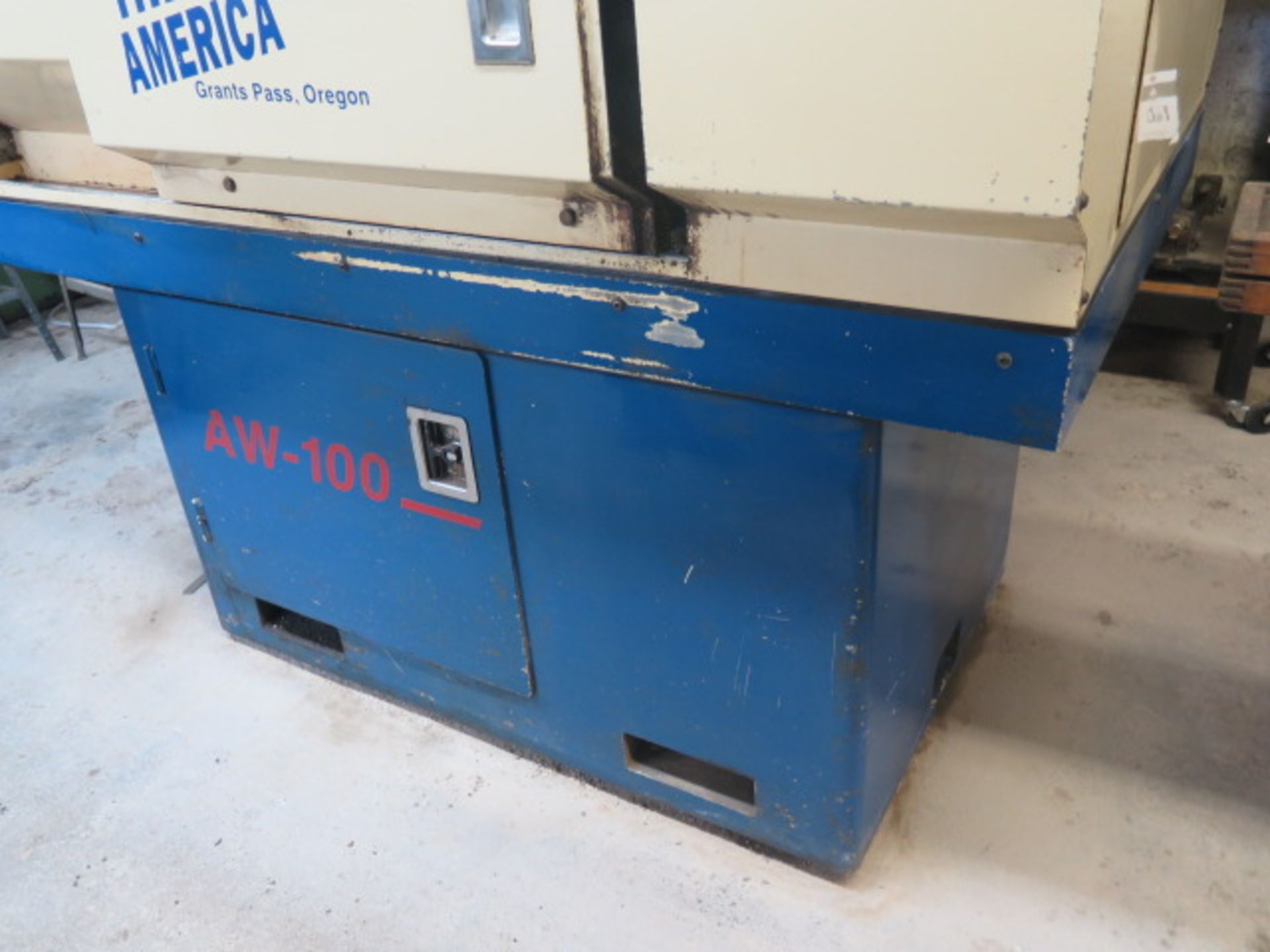 1996 American Way AW-100 CNC Cross Slide Lathe s/n 600L-109057 w/ American Way Controls, 5C Spindle, - Image 5 of 12