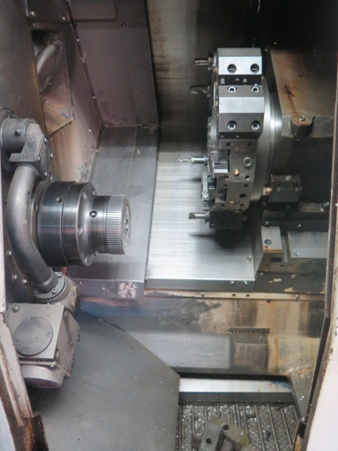 2001 Daewoo LYNX 200 CNC Turning Center s/n L2002039 w/ Fanuc Series 21i-T Controls, Tool Presetter, - Image 4 of 10