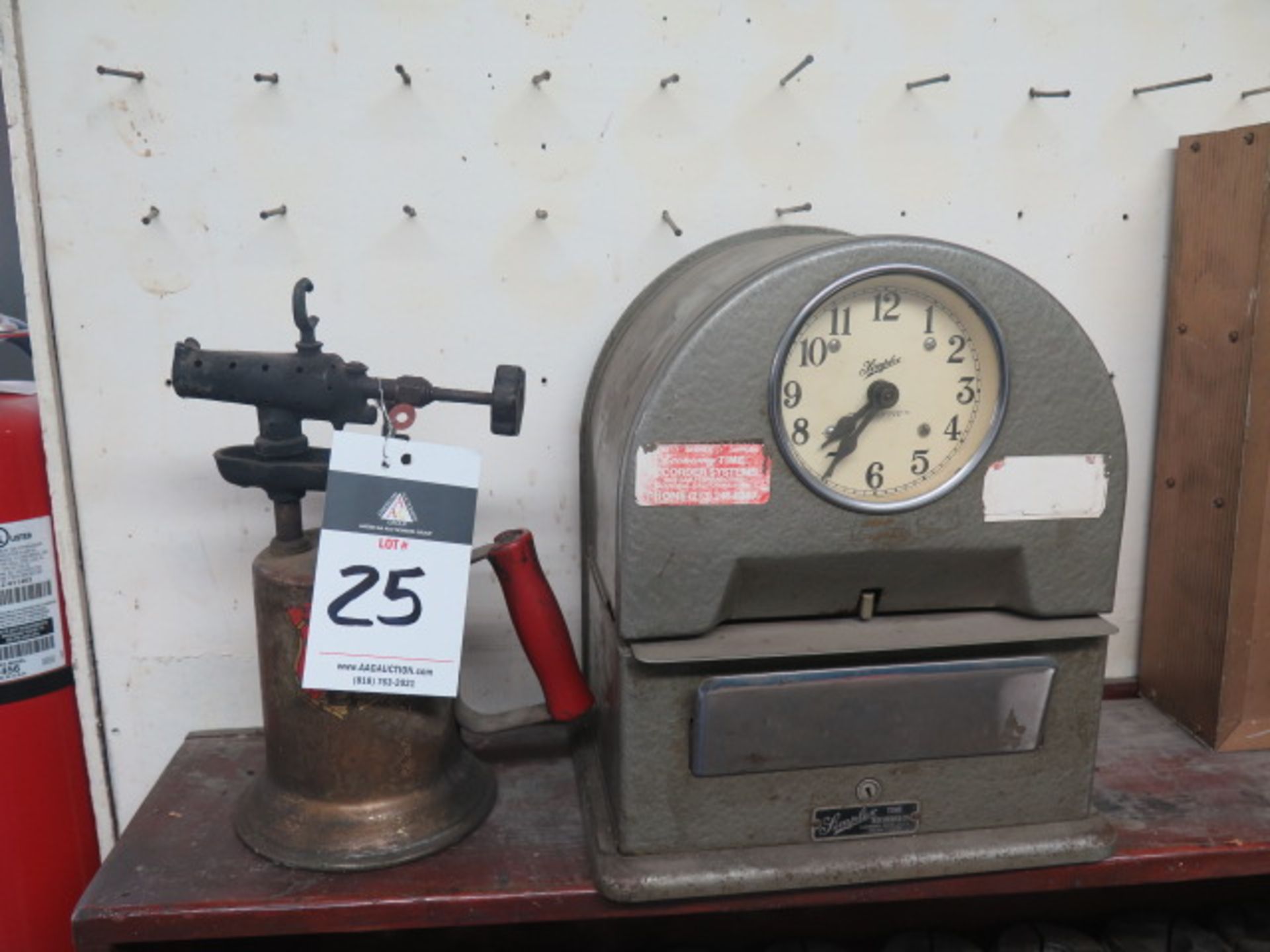 Old Time Clock, Blow Torch and Eutalloy Spray Alloys