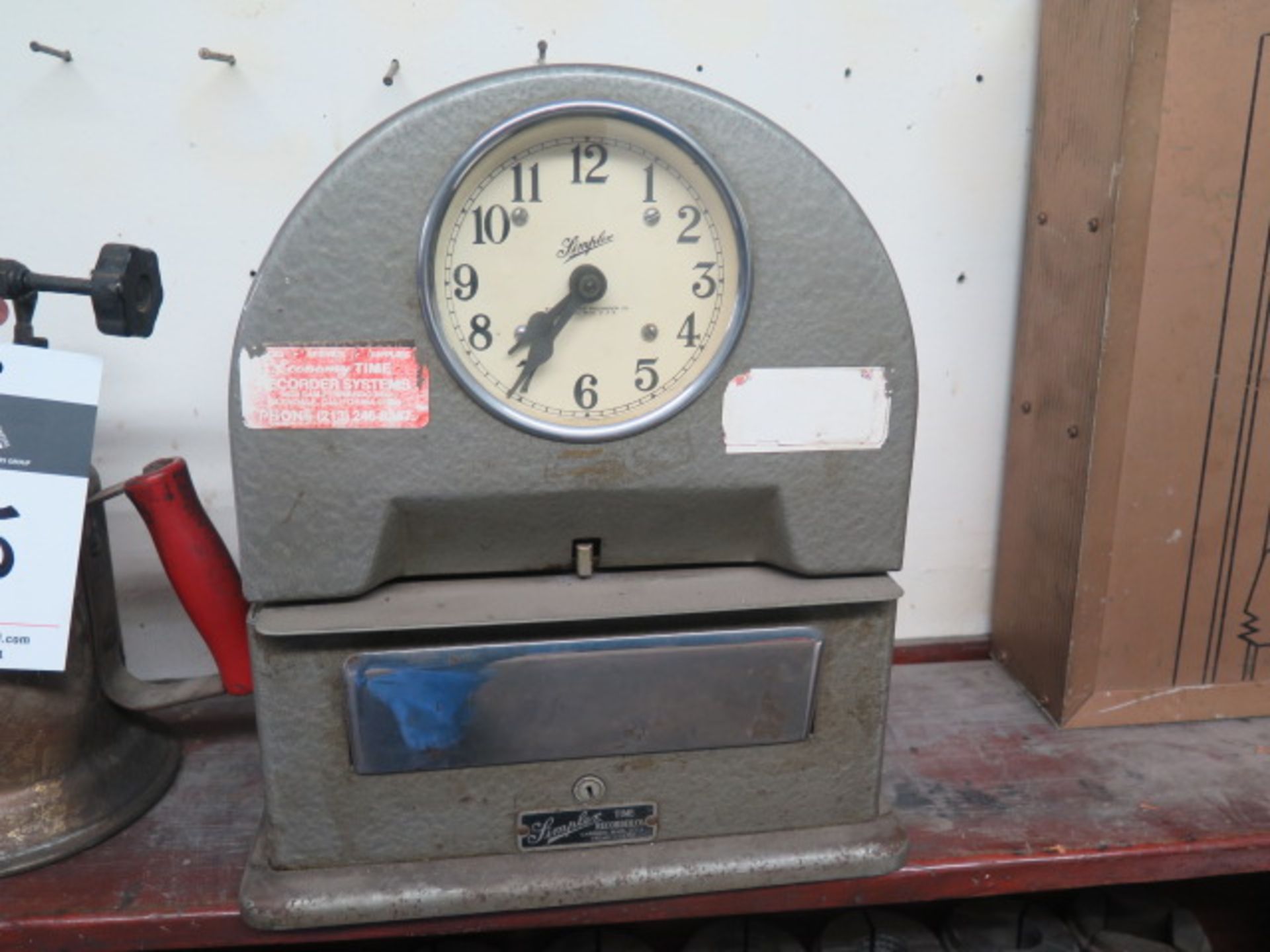 Old Time Clock, Blow Torch and Eutalloy Spray Alloys - Image 2 of 3