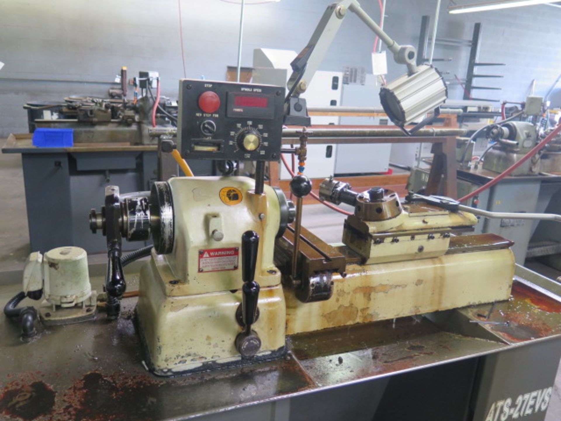 2007 Acra ATS-27EVS Narrow Bed Second OP Lathe s/n 960139 w/ 0-4000 Dial RPM with Digital Speed - Image 2 of 7