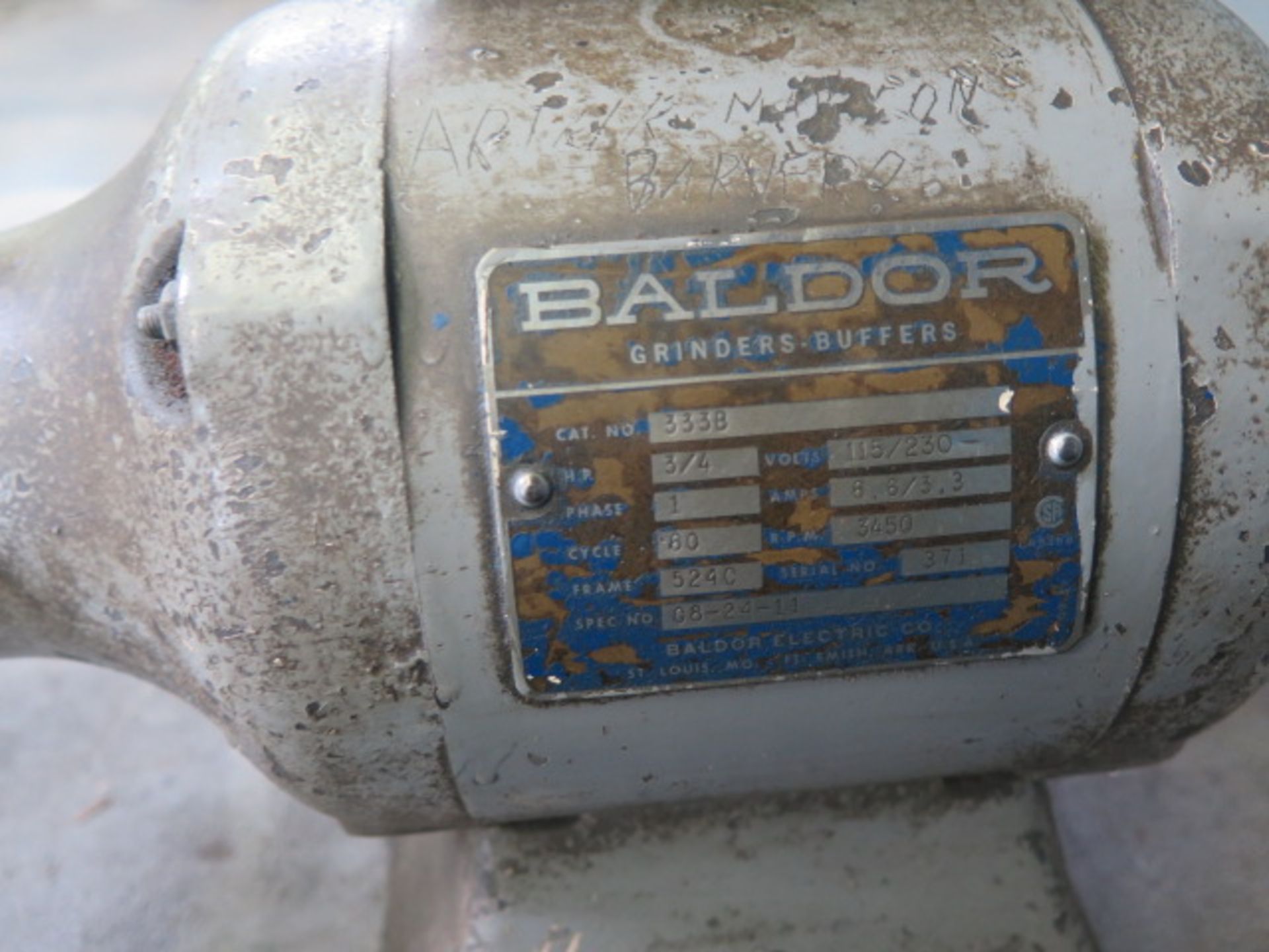 Baldor 3/4Hp Bench Buffer - Image 2 of 2