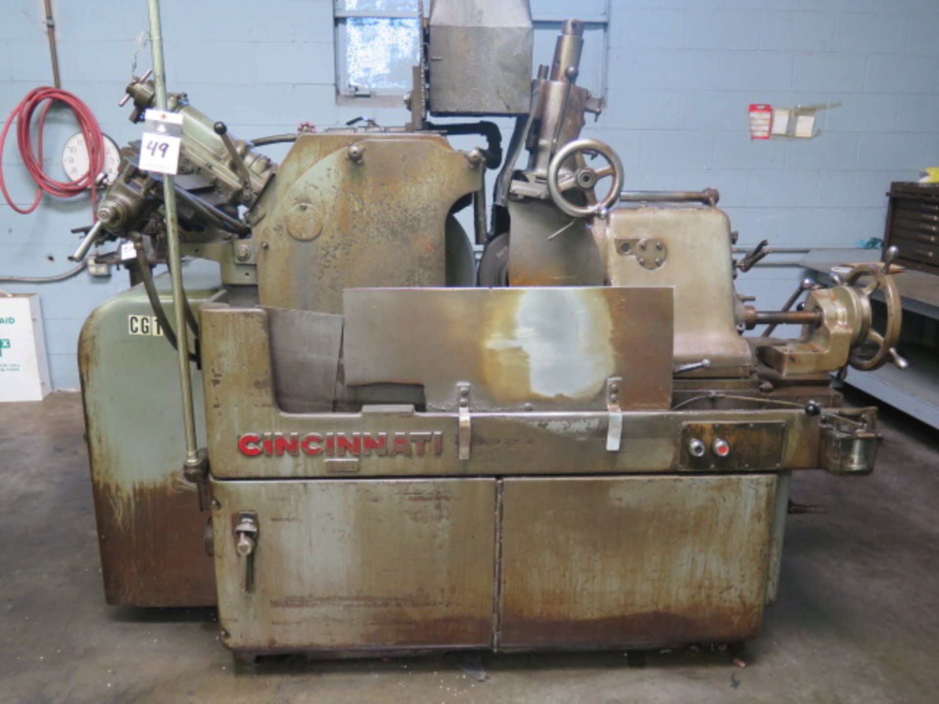 Cincinnati OM Centerless Grinder s/n 2M2H1V-18 w/ 24” Grinding Wheel, 12” Feed Wheel, Hydraulic