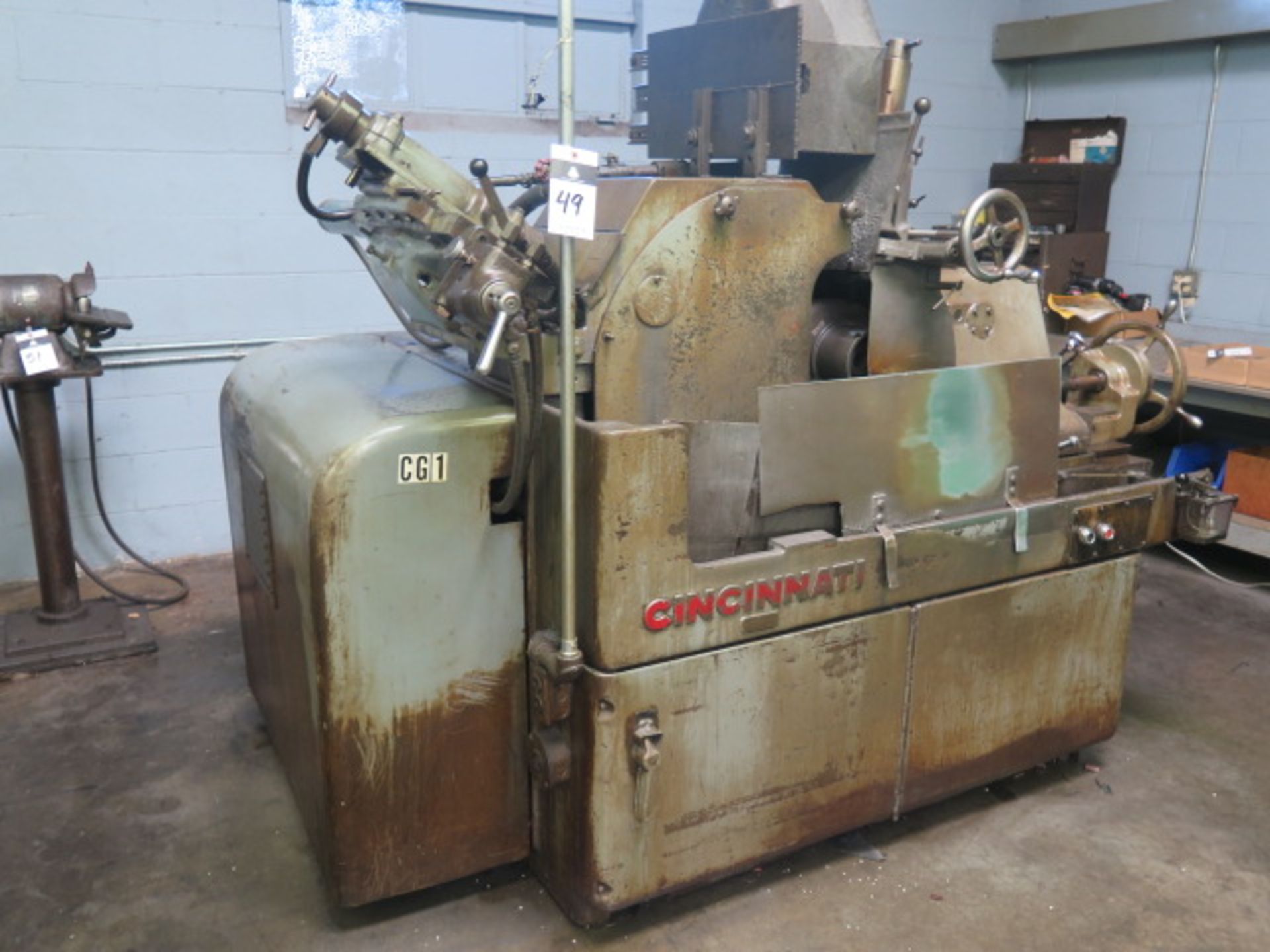 Cincinnati OM Centerless Grinder s/n 2M2H1V-18 w/ 24” Grinding Wheel, 12” Feed Wheel, Hydraulic - Image 2 of 9