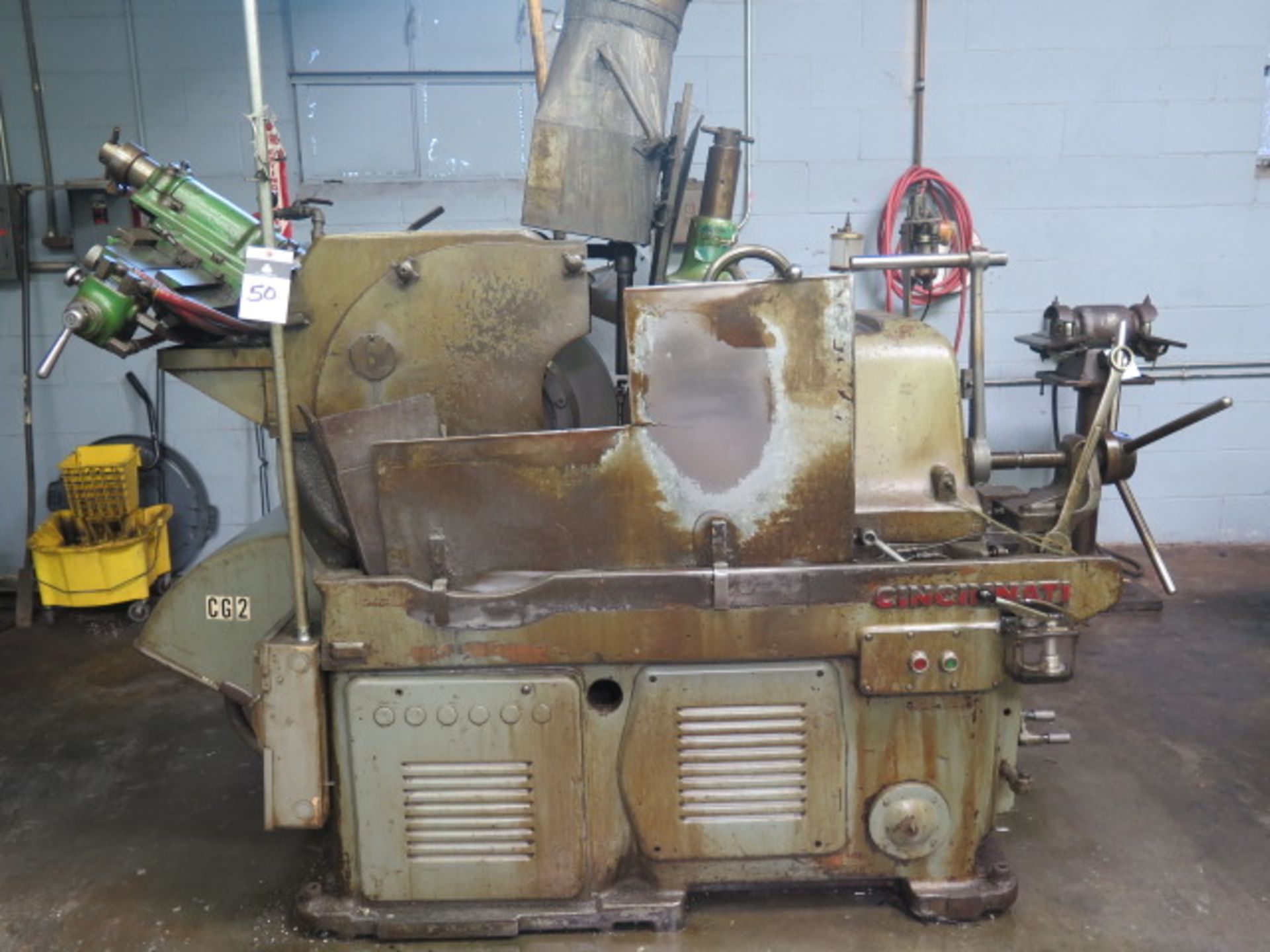 Cincinnati O Centerless Grinder s/n 5MU1F5U-43 w/ 24” Grinding Wheel, 12” Feed Wheel, Hydraulic