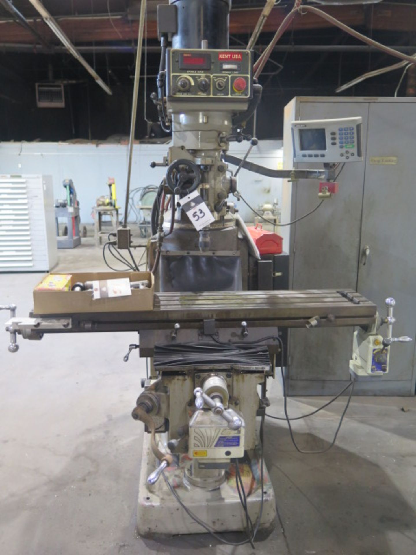 Kent Vertical Mill w/ Acu-Rite Programmable DRO, 3Hp Motor, Dial Change RPM with Digital Speed - Image 2 of 8