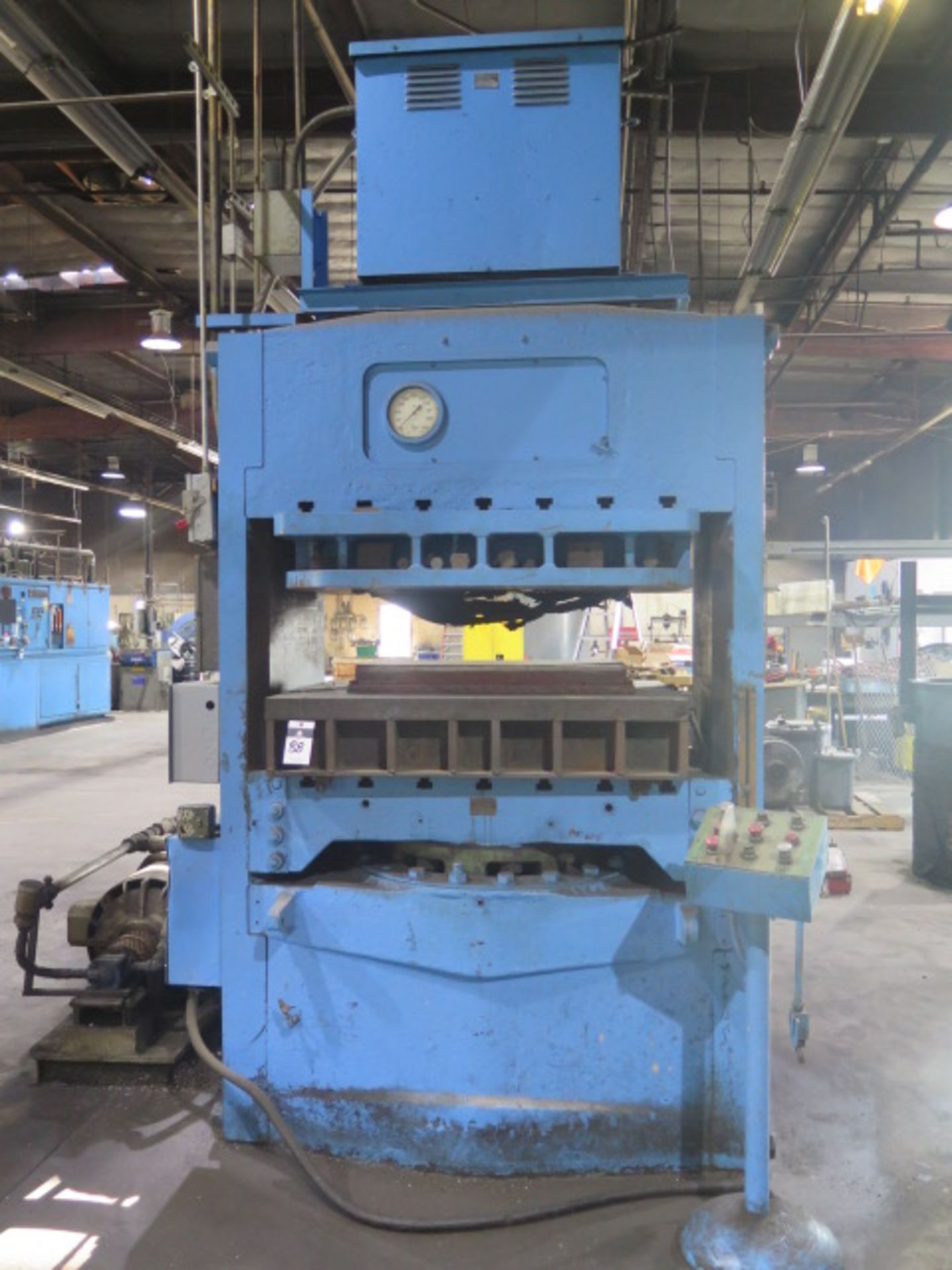 French Oil Mill Machinery Hydraulic Hydroform Press s/n 7631 w/ 30” x 52” Die Space - Image 2 of 11