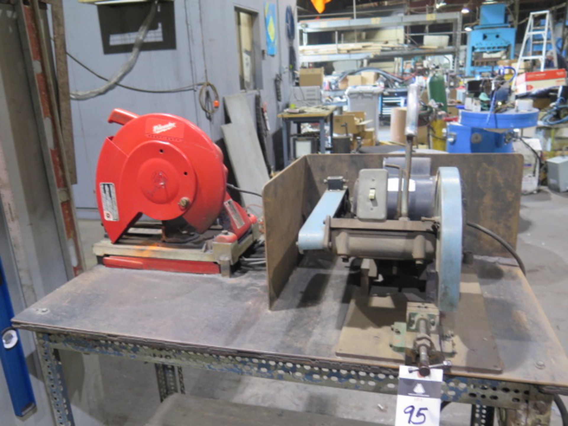 Milwaukee Abeasive Cutoff Saw and Nav-Line Cutoff Saw w/ Table