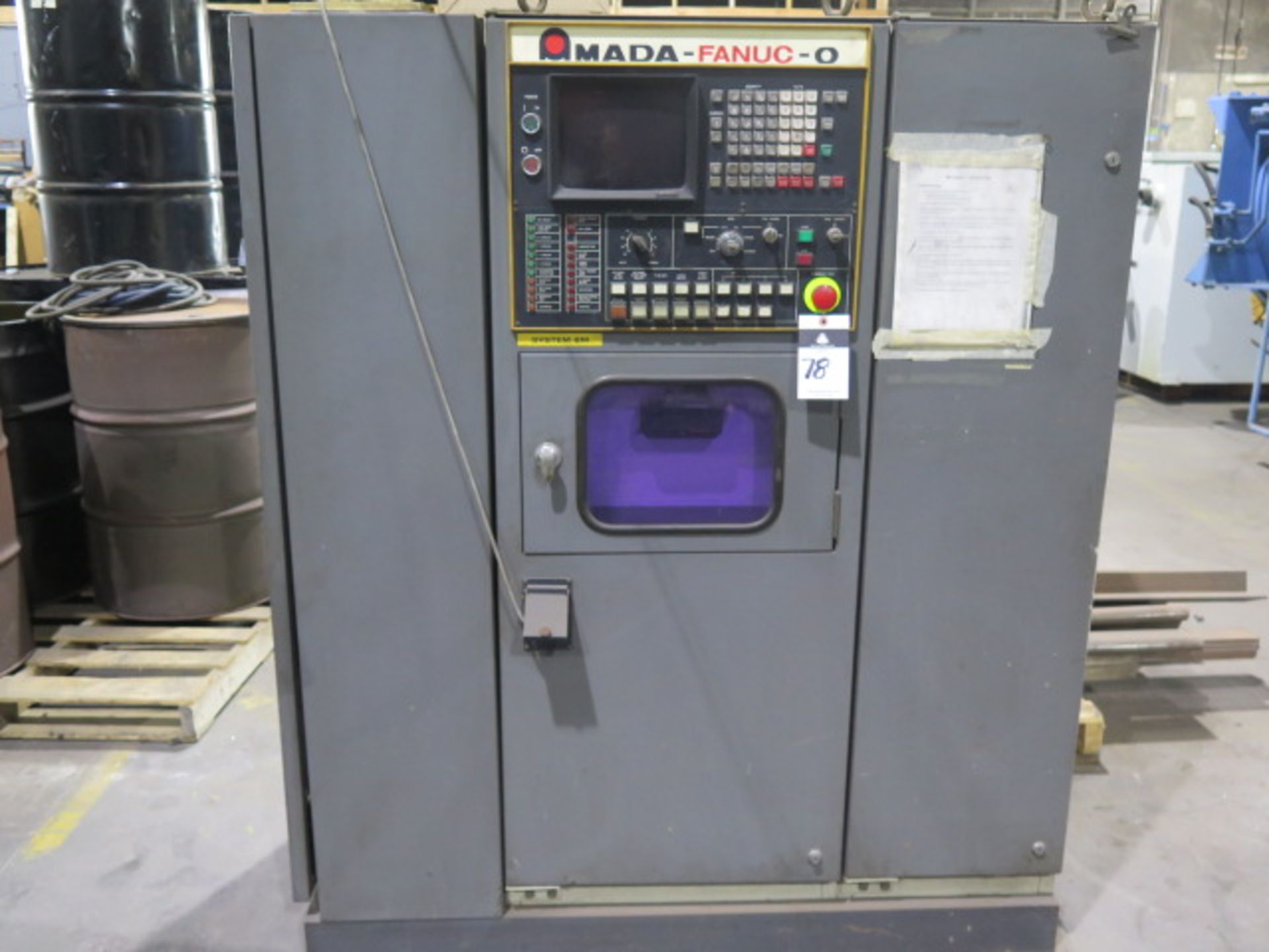 Amada OCTO 30-30-40 30-Ton 8-Station CNC Inline Punch Press s/n 3340509 w/ Amada-Fanuc-0 System 6M - Image 9 of 11