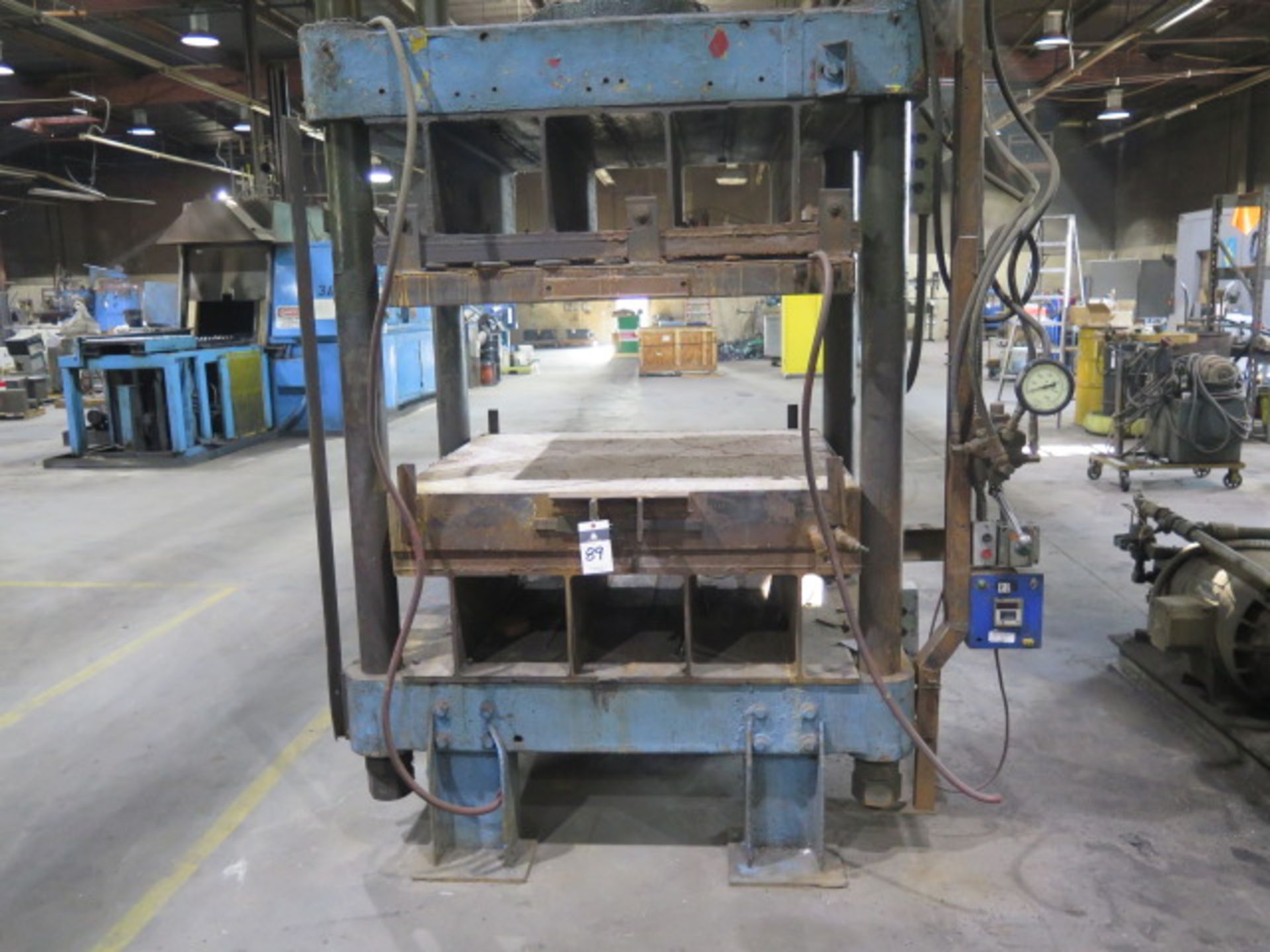 4-Post Hydraulic Heated Platen Press w/ 33 ½” x 49 ½” Between Posts, 48” Stroke - Image 4 of 7