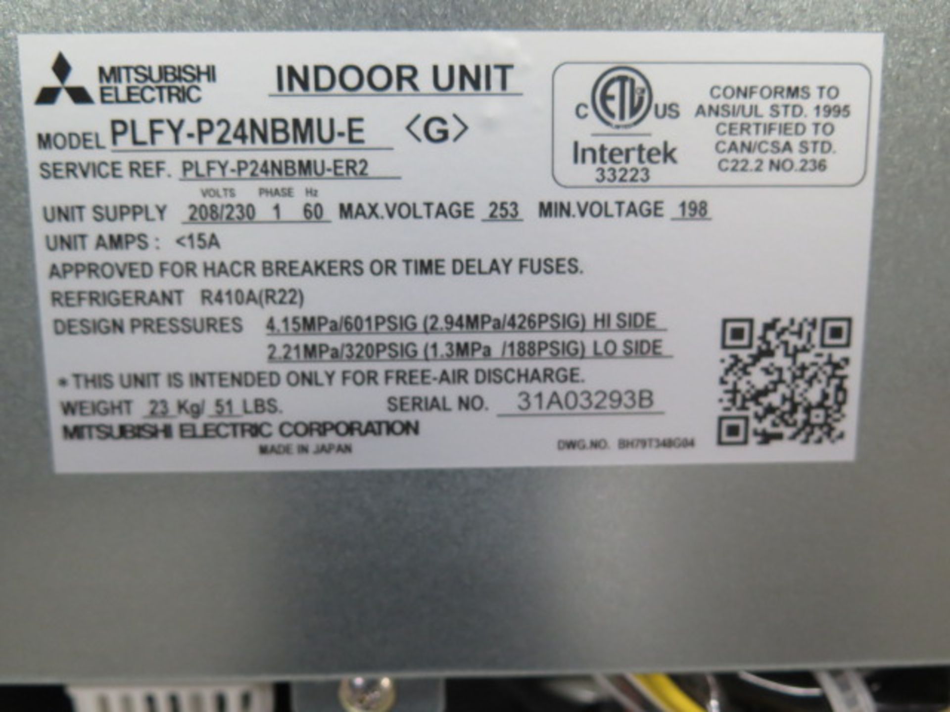 Mitsubishi PLFY-P24NBMU-E Cassette Condensers (2) - Image 4 of 4