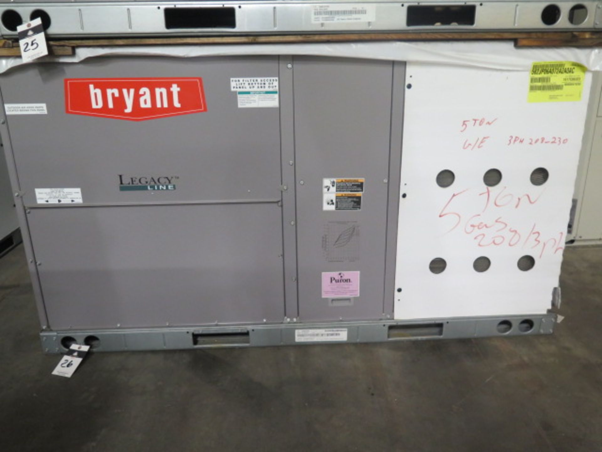 Bryant “Legacy Line” 582JP06A072A2A0AC 5 Ton Gas Electric Unit 208/230V-3ph