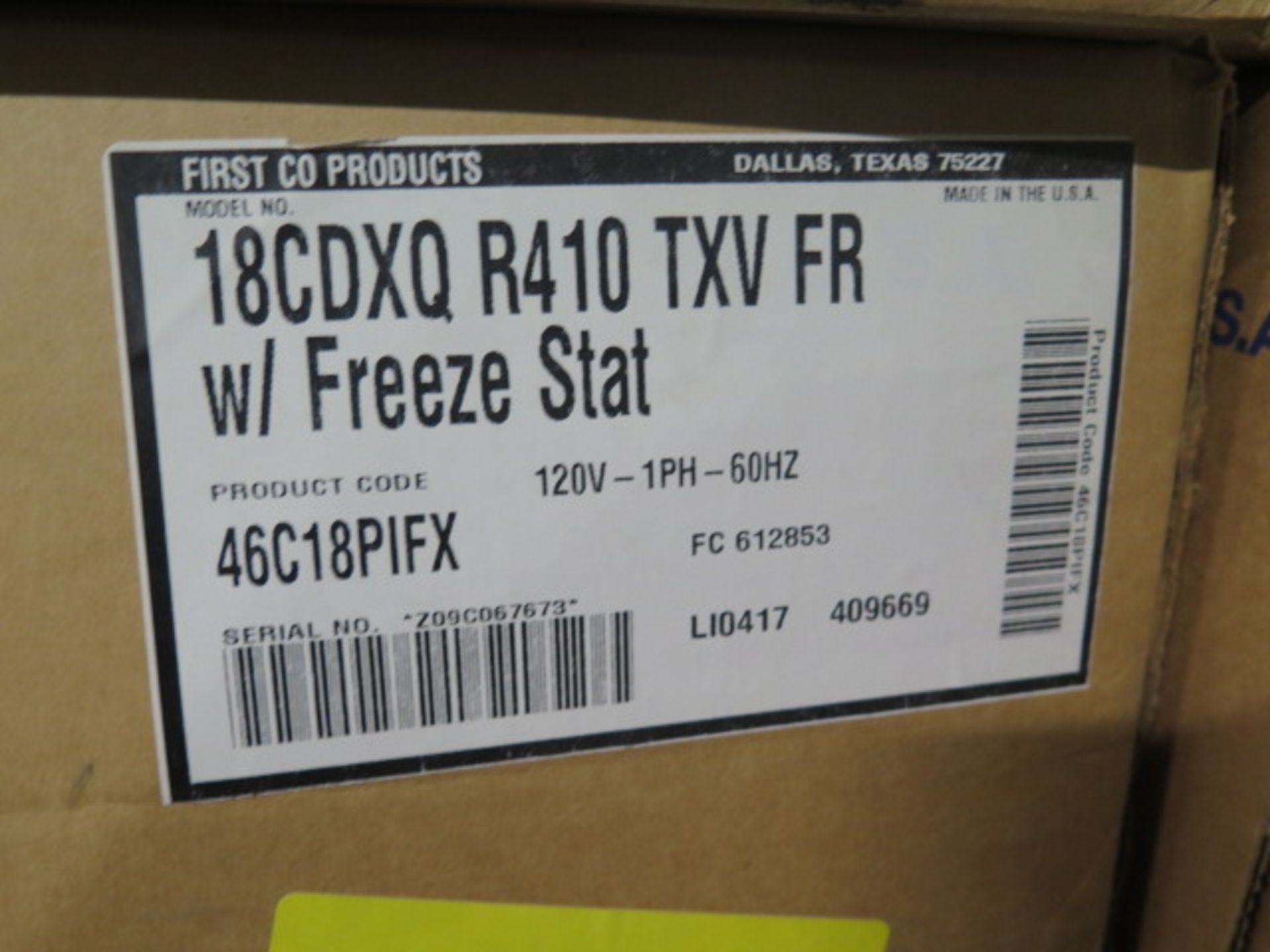 First Products 18CDXQ R410 TXVFR 1 ½ Ton Circulating Coils (15) - Image 7 of 7