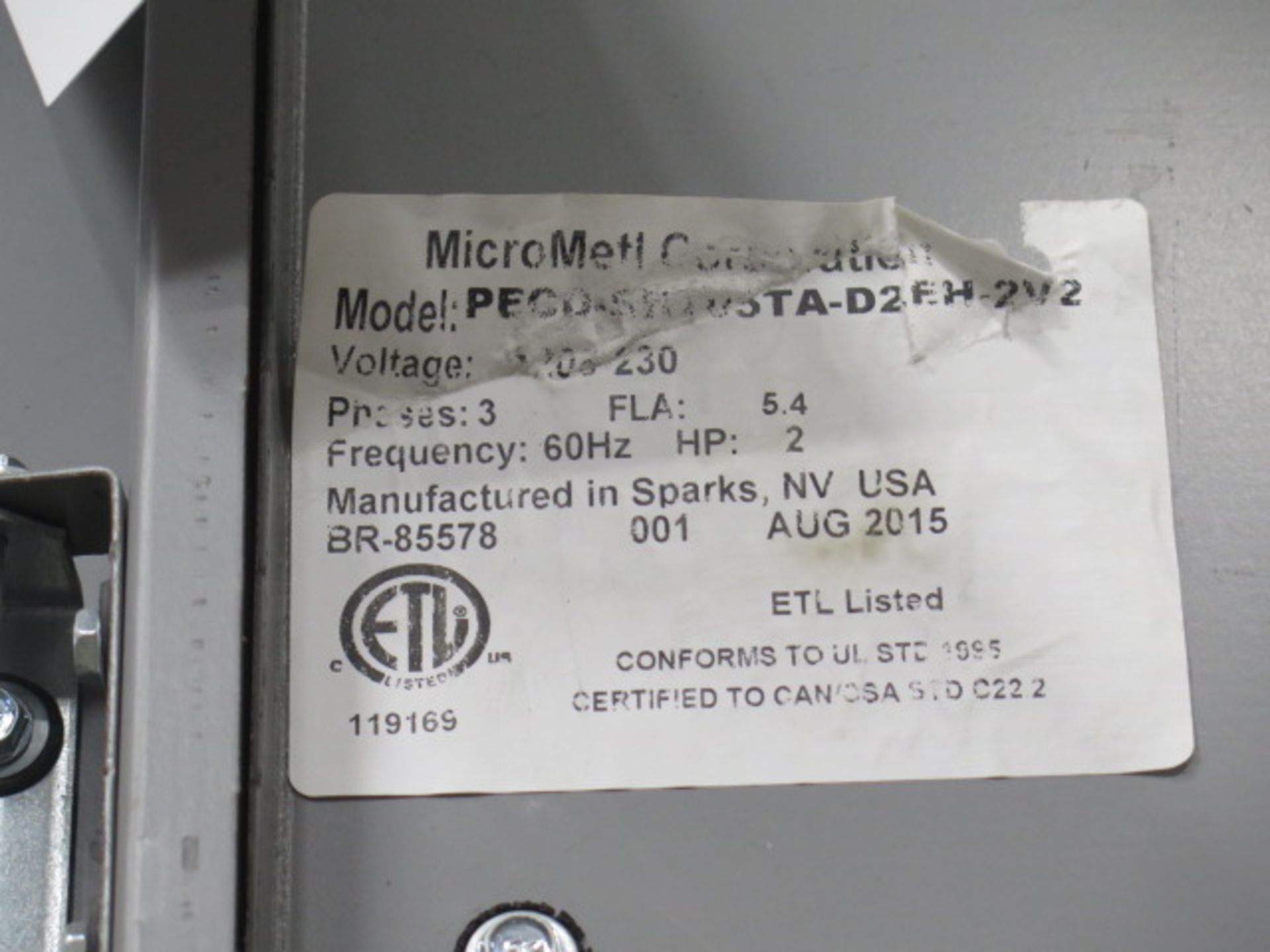 MicroMelt PECU Series Economizer - Image 4 of 4
