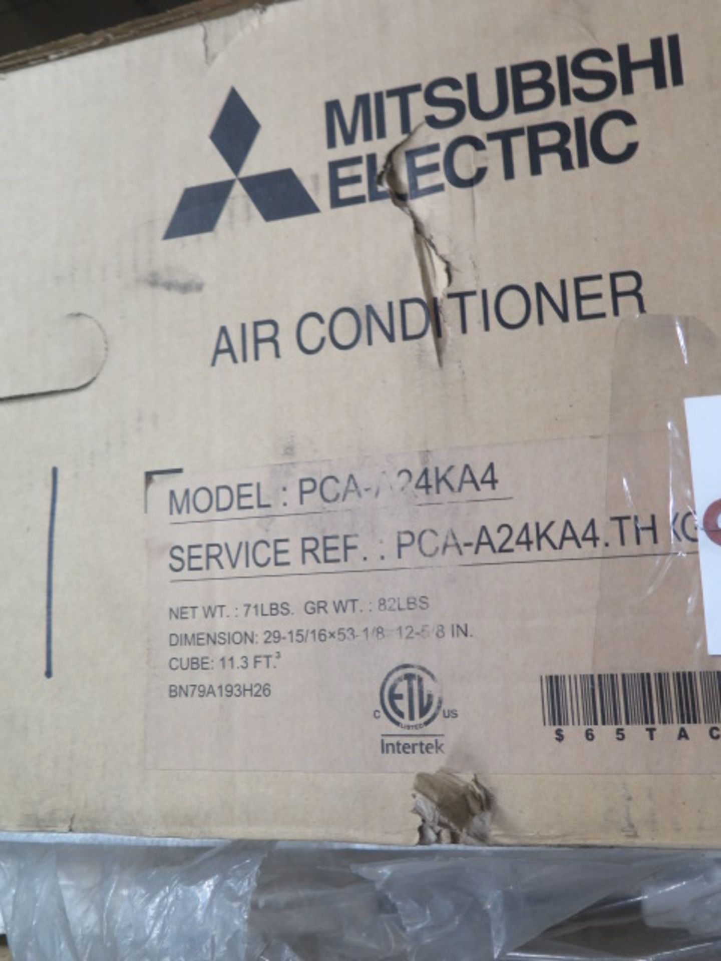 Mitsubishi PUZ-A24NHA 2 Ton Mini Split Heat Pump w/ PCA-A24KA4 Ceiling Unit - Image 6 of 6