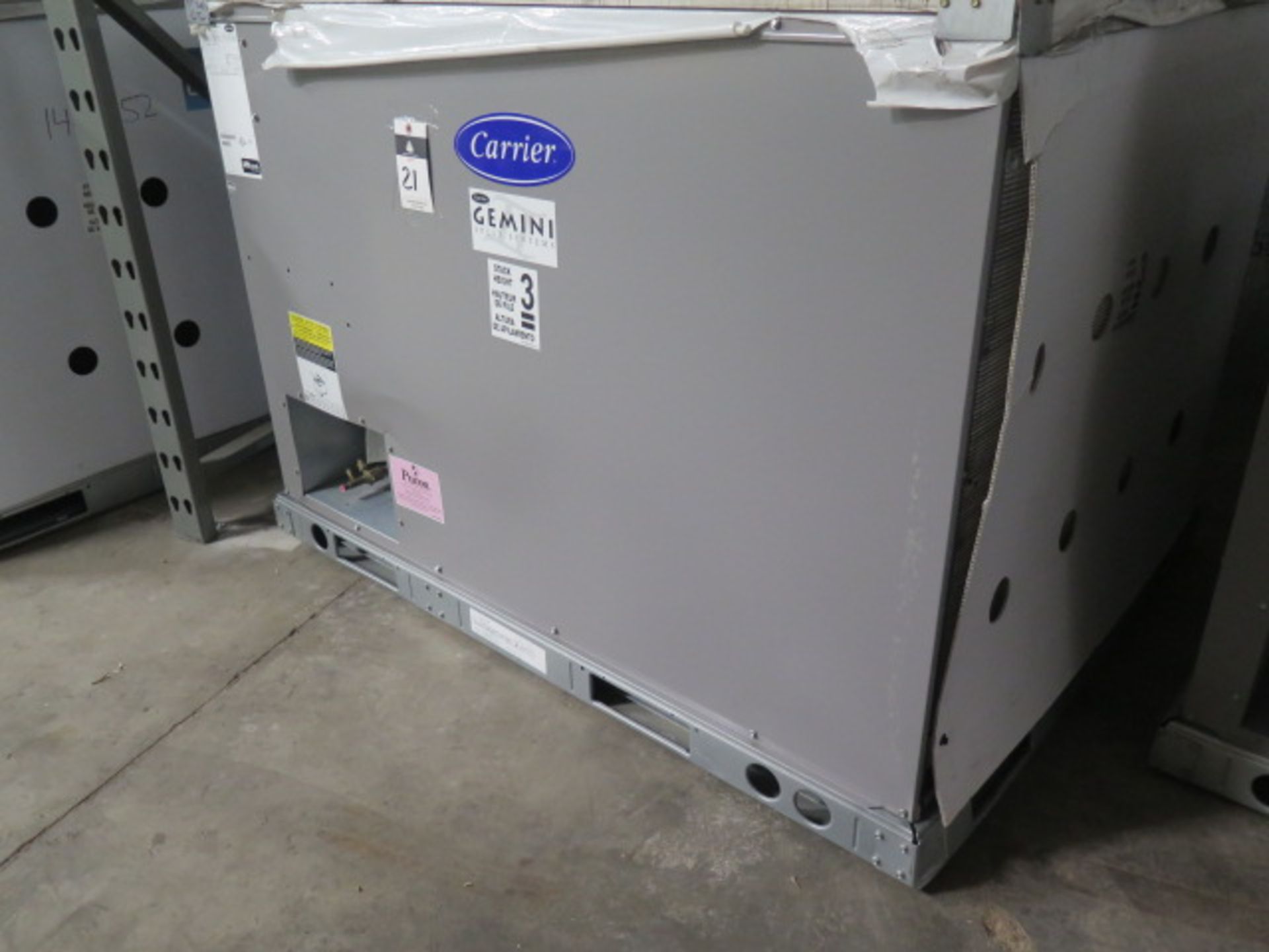 Carrier “Gemini Split Systems” 38AUQA07A0A5-0A0A0 6 Ton Dual Voltage Heat Pump Air Conditioners, - Image 2 of 8