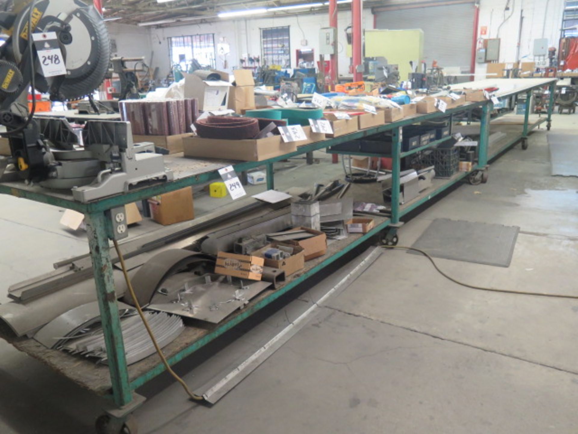 52” x 192” Rolling Assembly Tables (2)