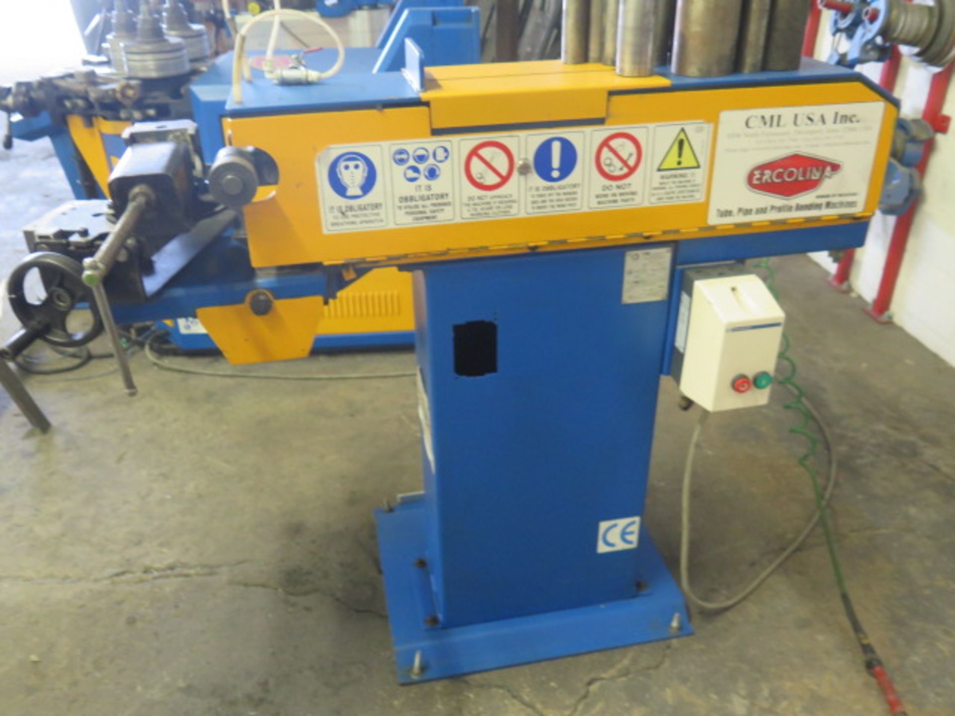2004 CML / Ercolina Type EN100 Coping Sander s/n 1004046 w/ 5" Belt Cap, Manual Clamping, Compound - Image 2 of 8