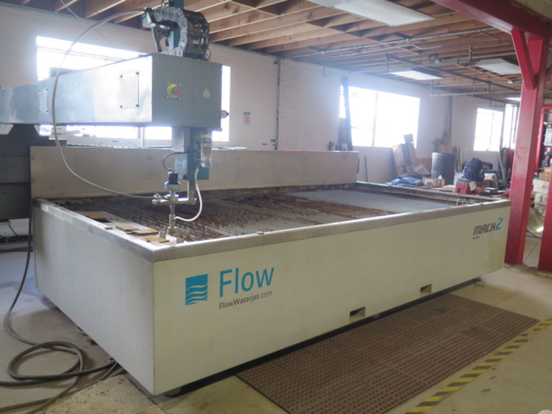 2013 Flow Mach-2 4020b mdl. M2 4020B CNC Waterjet Contour Machine w/ Flow Pedestal Controls, mdl. - Image 2 of 16