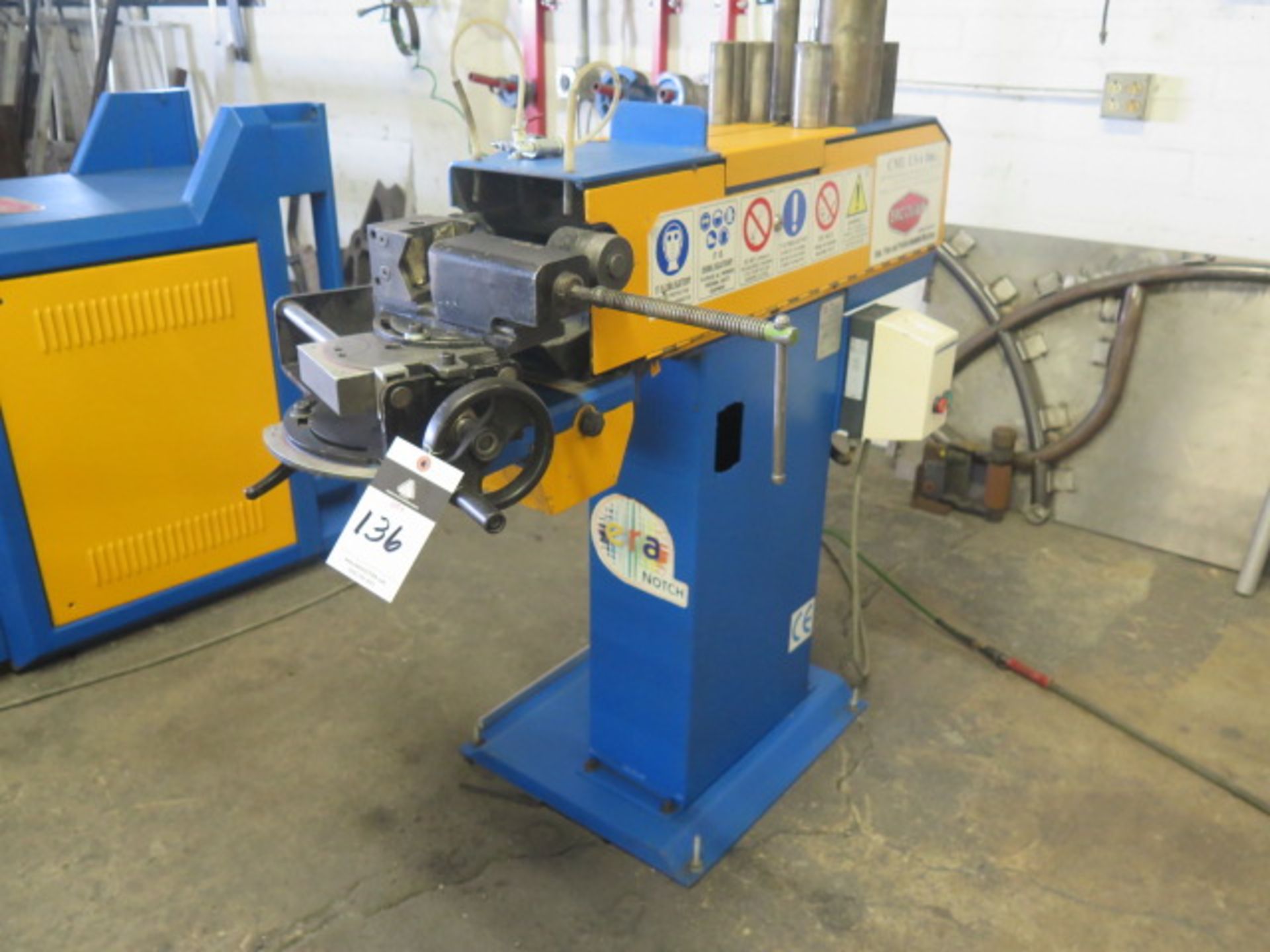 2004 CML / Ercolina Type EN100 Coping Sander s/n 1004046 w/ 5" Belt Cap, Manual Clamping, Compound