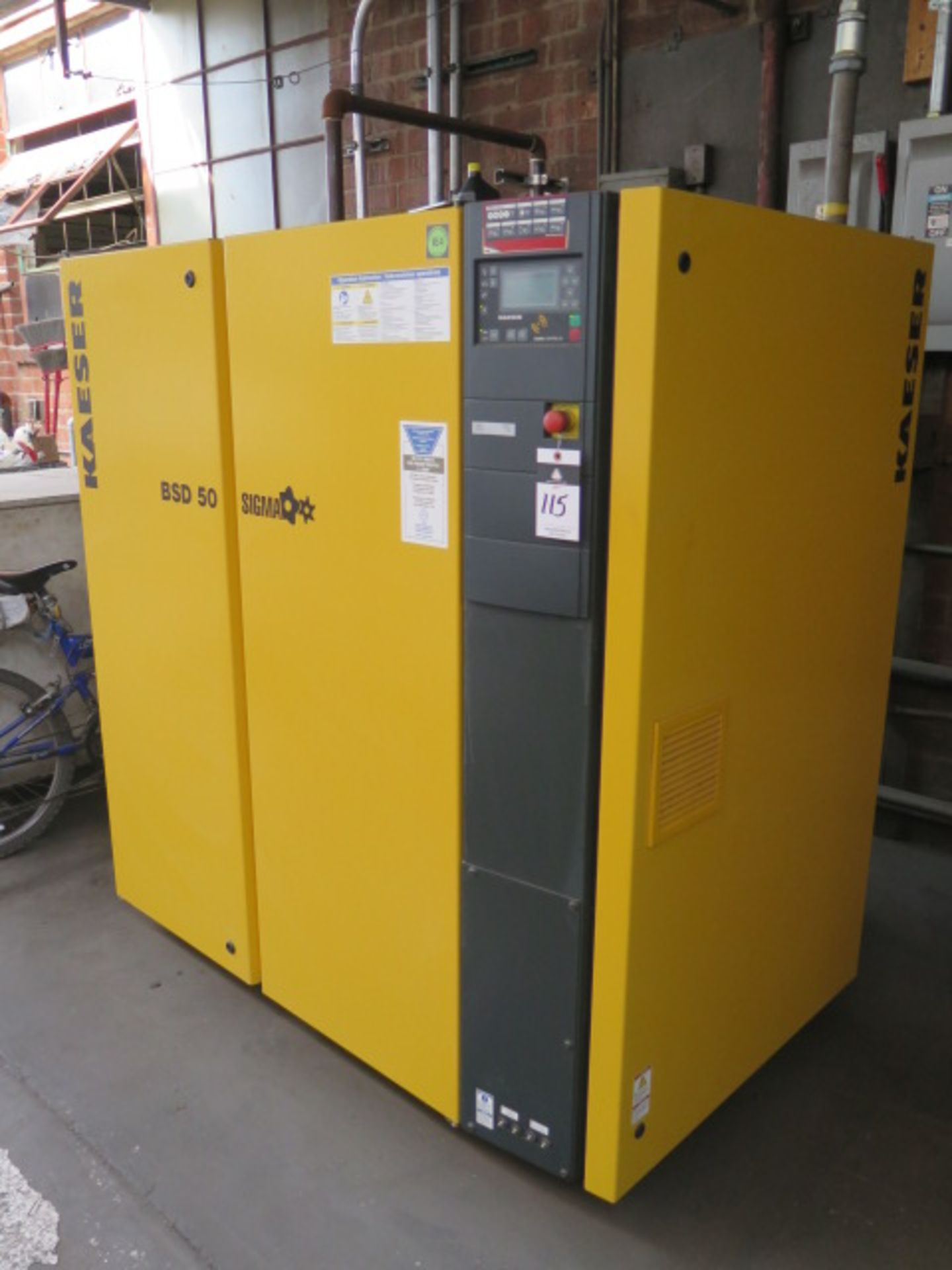 2016 Kaeser BSD50 Sigma 50Hp Rotary Air Compressor s/n 1620 w/ Kaeser Sigma Control 2 Digital