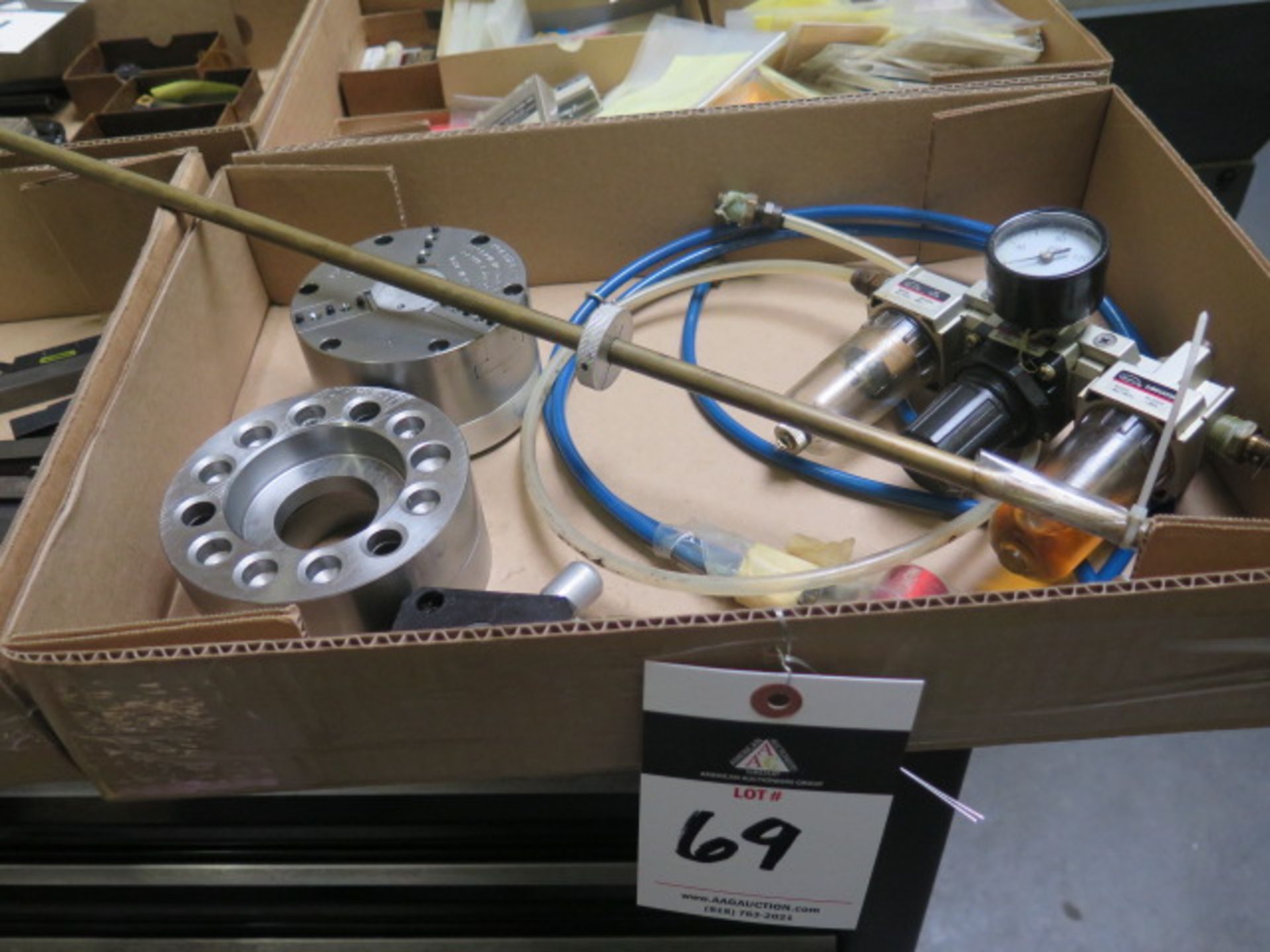 Northfield 4" 3-Jaw Pneumatic Chuck w/ Acces