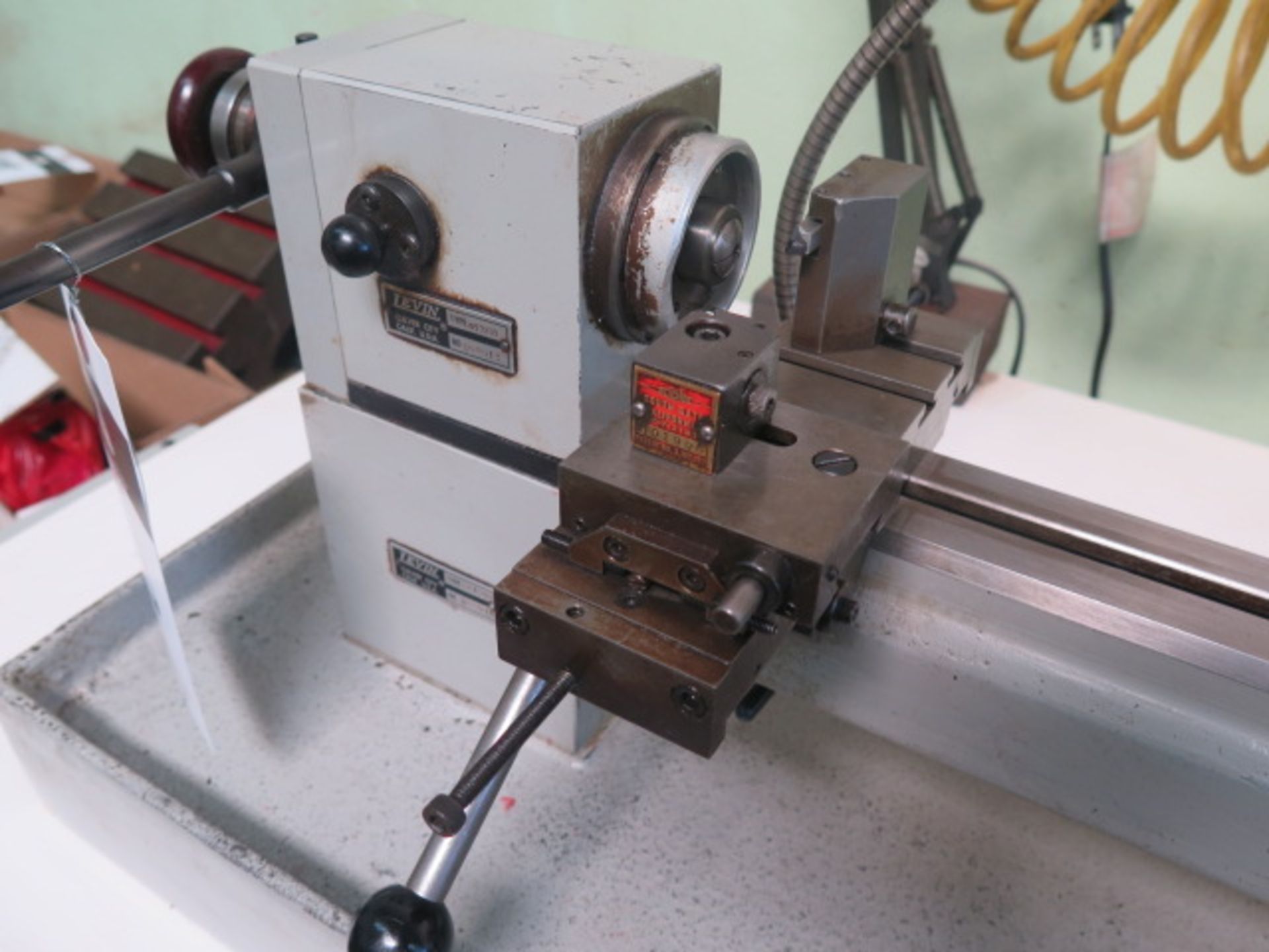 Levin Type 061202 Jewelers Lathe s/n D08913 w/ Cross Slide, Tailstock, Adjustable Spindle RPM - Image 4 of 11