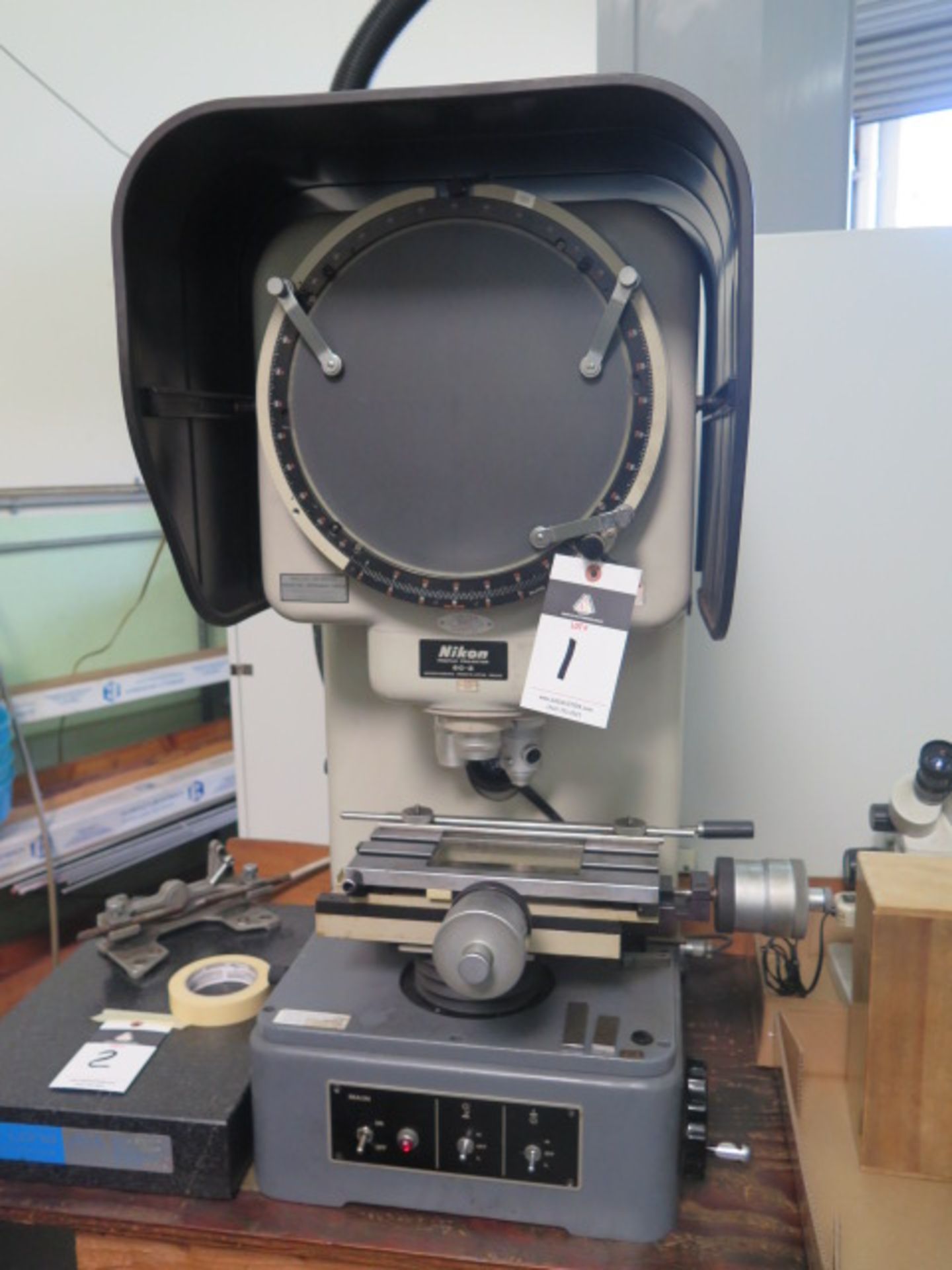 Nikon 6C-2 11” Optical Comparator s/n 2340 w/ Indicator Readout, Surface and Profile Illumination,