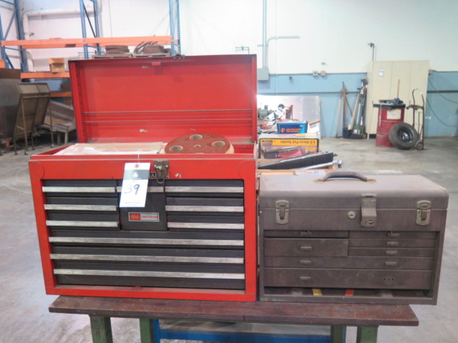 Craftsman and Kennedy Tool Boxes w/ CArt