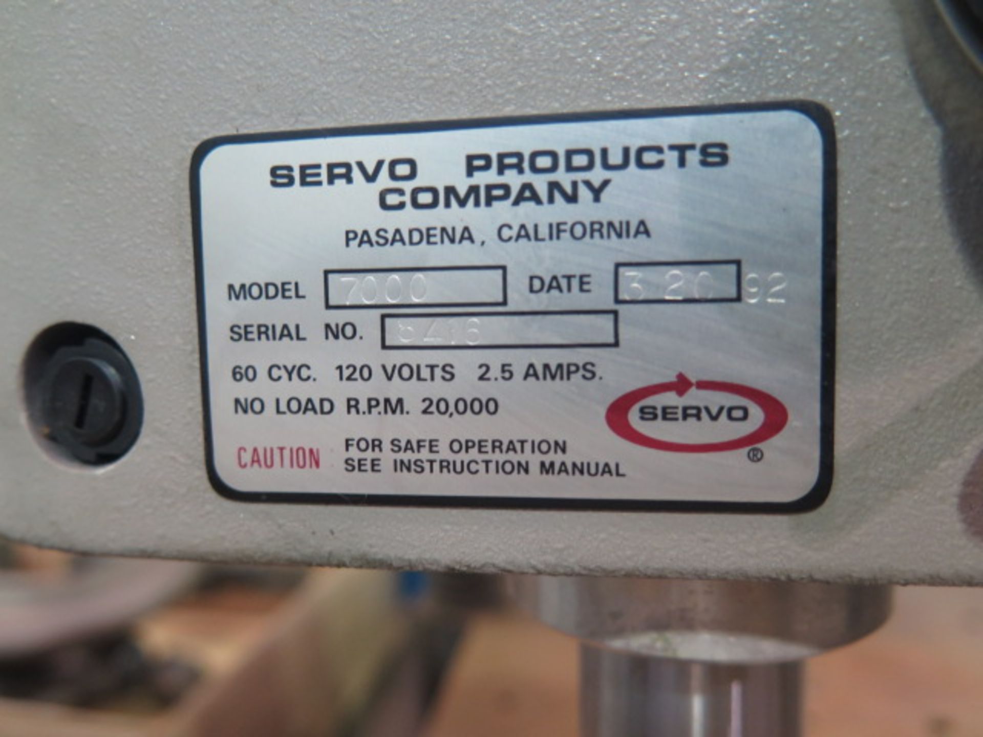 Servo mdl. 7000 Precision High Speed Drill Press - Image 4 of 4