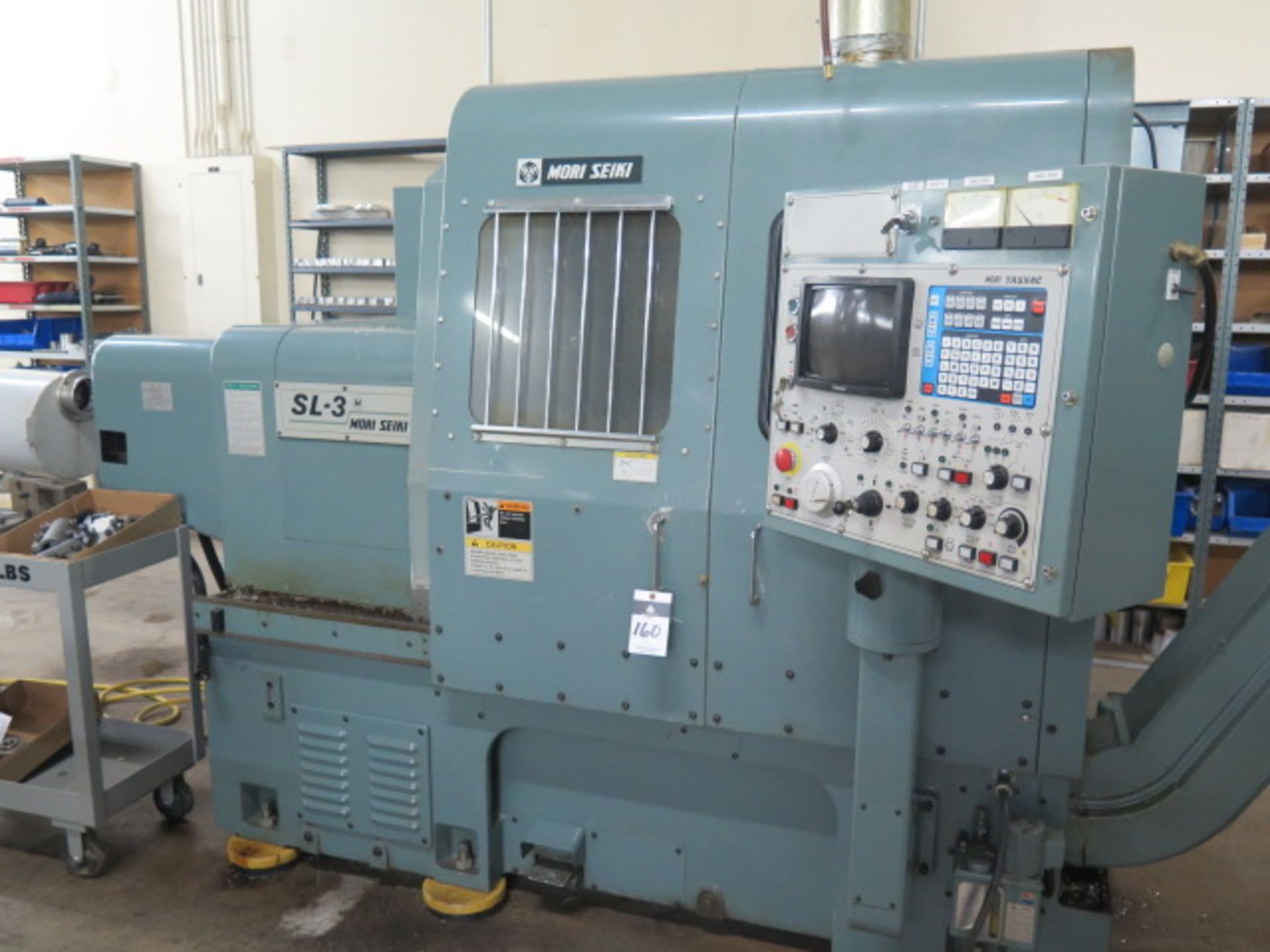 Mori Seiki SL-3B CNC Turning Center s/n 4262 w/ Mori-Yasnac Controls, 12-Station Turret, Hydraulic - Image 3 of 15