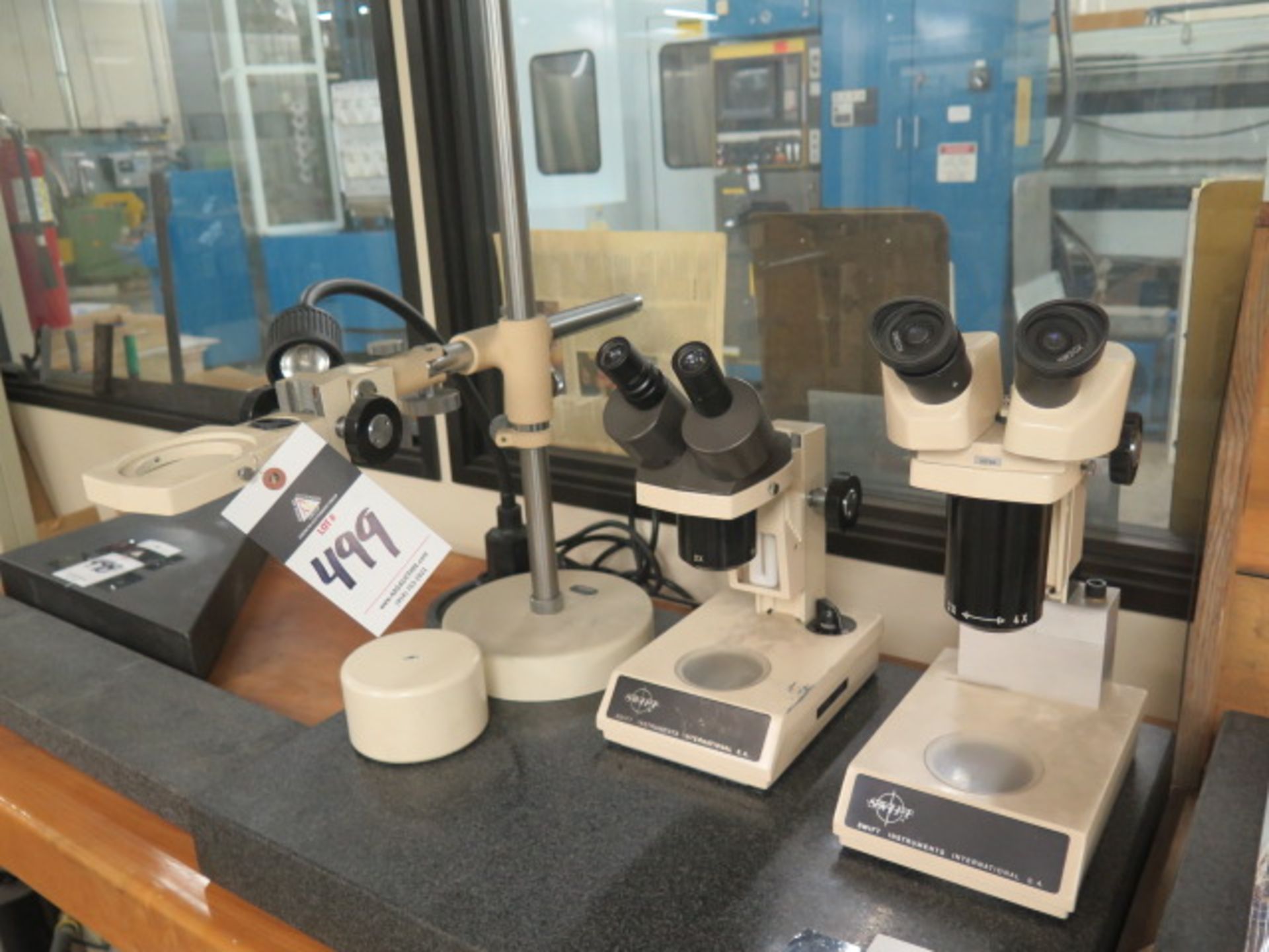 Swift Stereo Microscopes (2) w/ Light Source