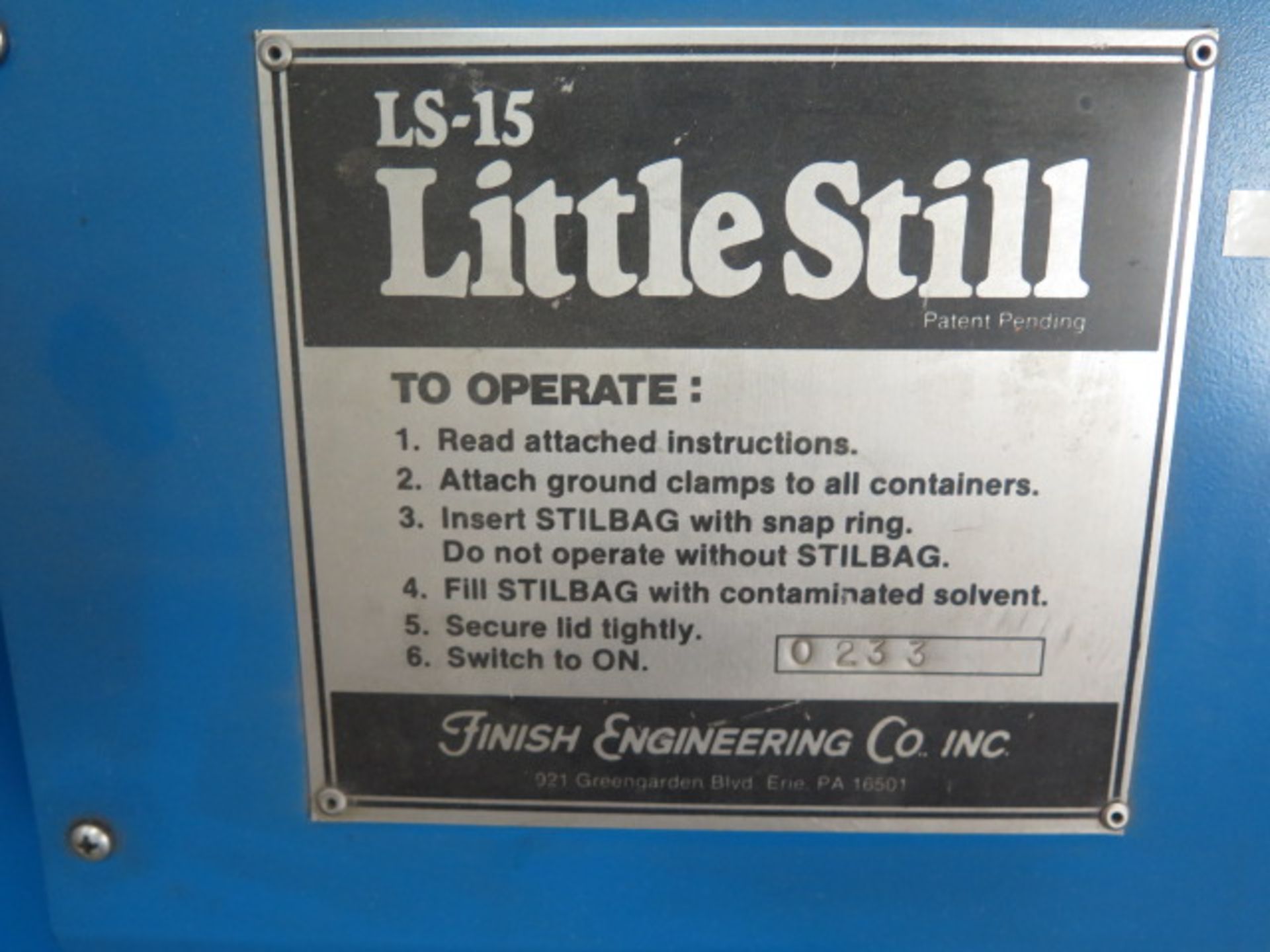 Finish Engineering LS-15 “Little Still” Distillation System s/n 0233 w/ Discharge Drums - Image 7 of 7