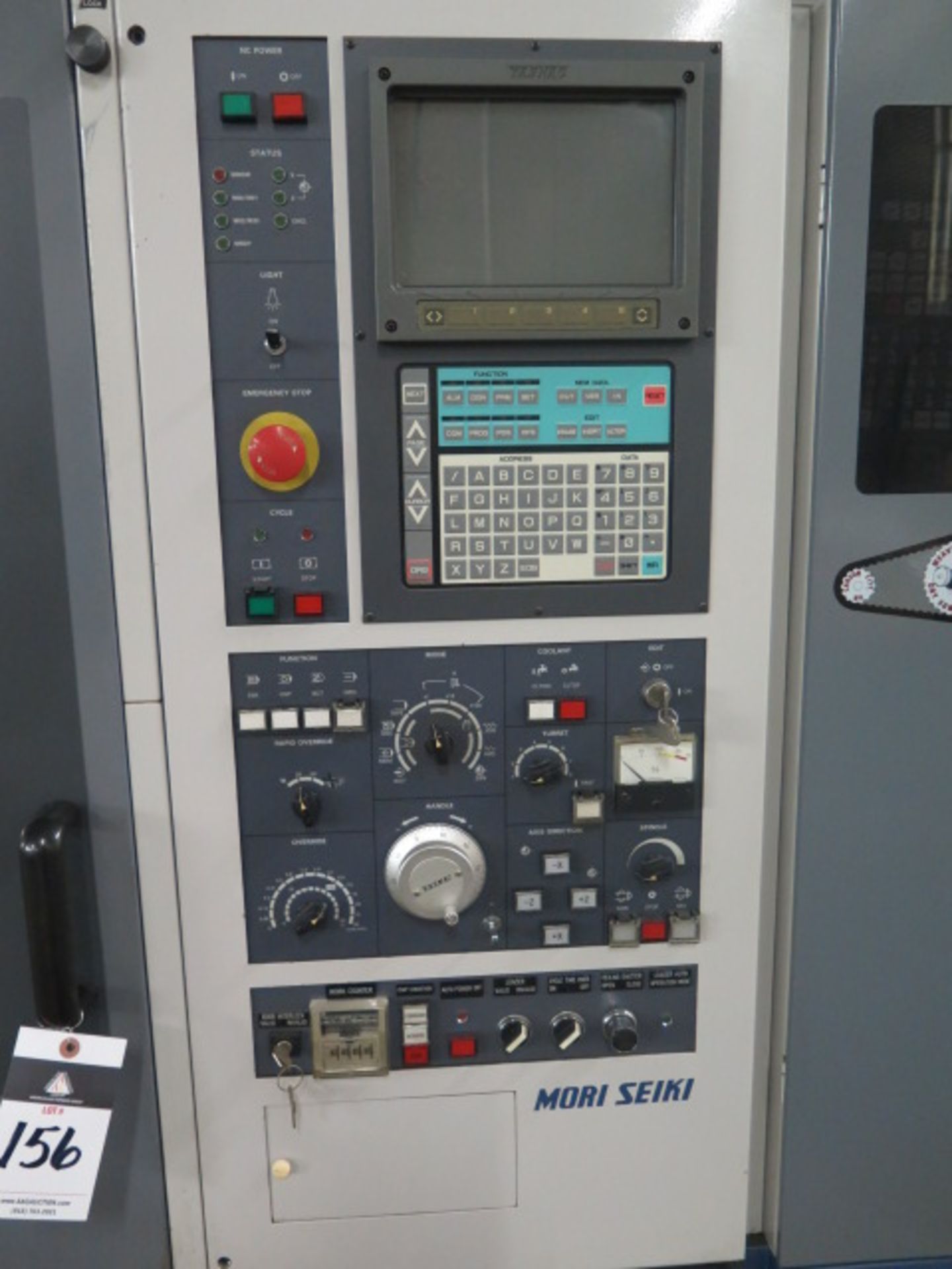 Mori Seiki CL-20A CNC Turning Center s/n 304 w/ Yasnac Controls, 8-Station Turret, Parts Catcher, 8” - Image 10 of 15